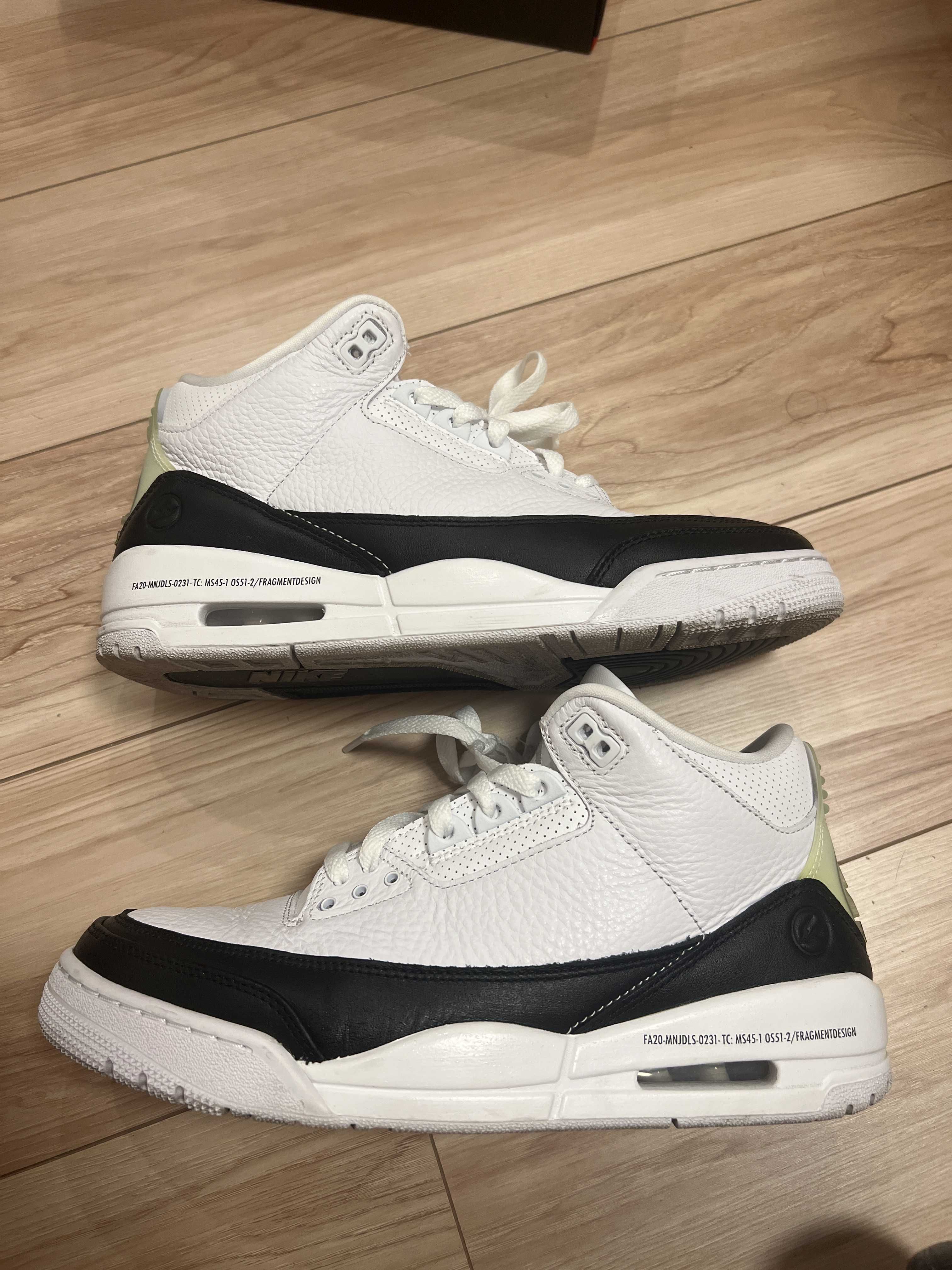 Fragment × Nike Air Jordan 3 "White/Black"