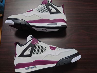 Paris Saint Germain ×Nike Air Jordan 4 Retro "White/Bordeaux/Neutral Gray"