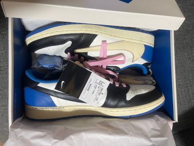 Travis Scott × fragment design × Nike Air Jordan 1 Low OG SP "Military Blue"