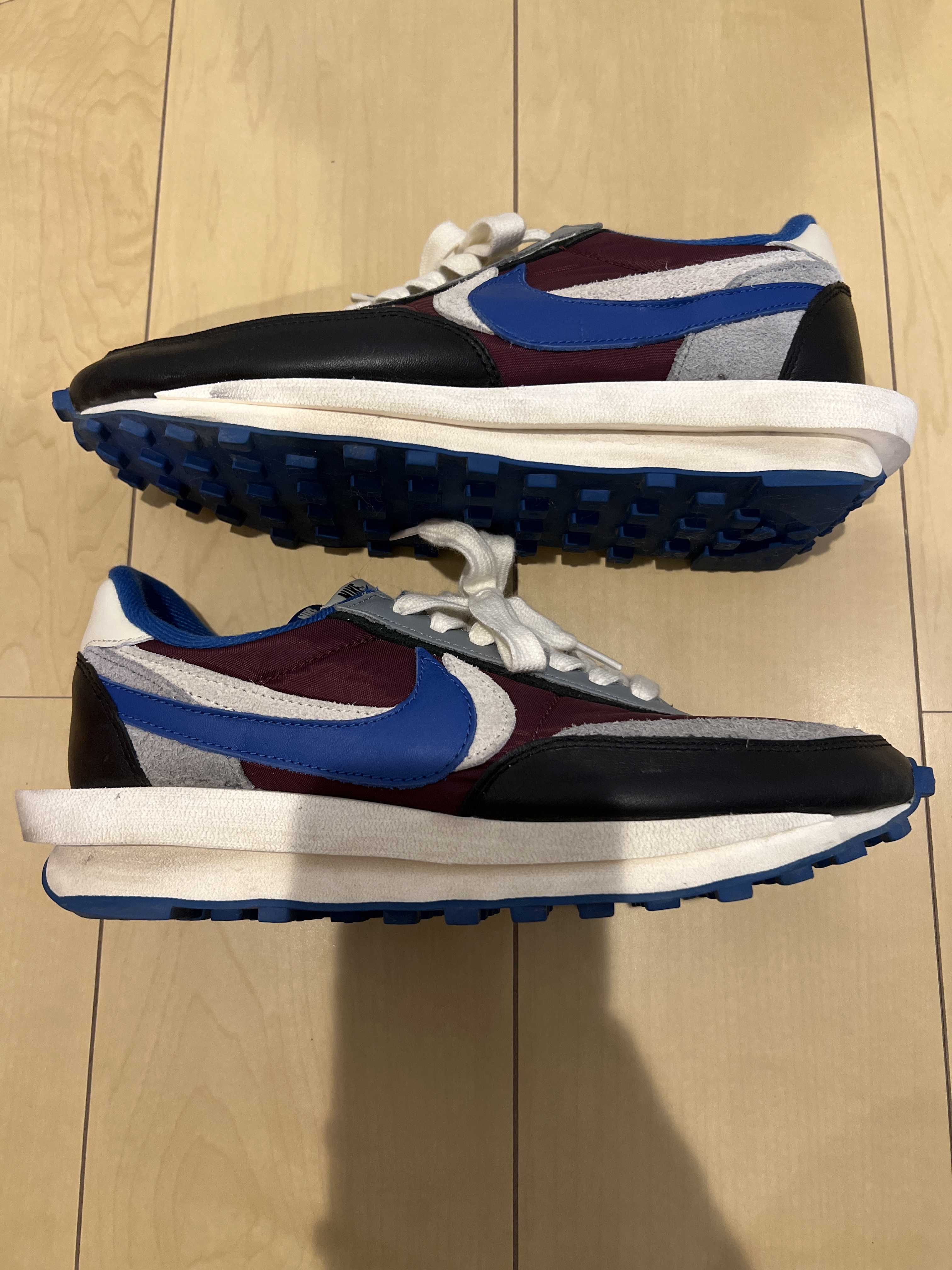 UNDERCOVER × sacai × Nike LD Waffle "Night Maroon/Pale Ivory-Ground Grey-Team Royal"