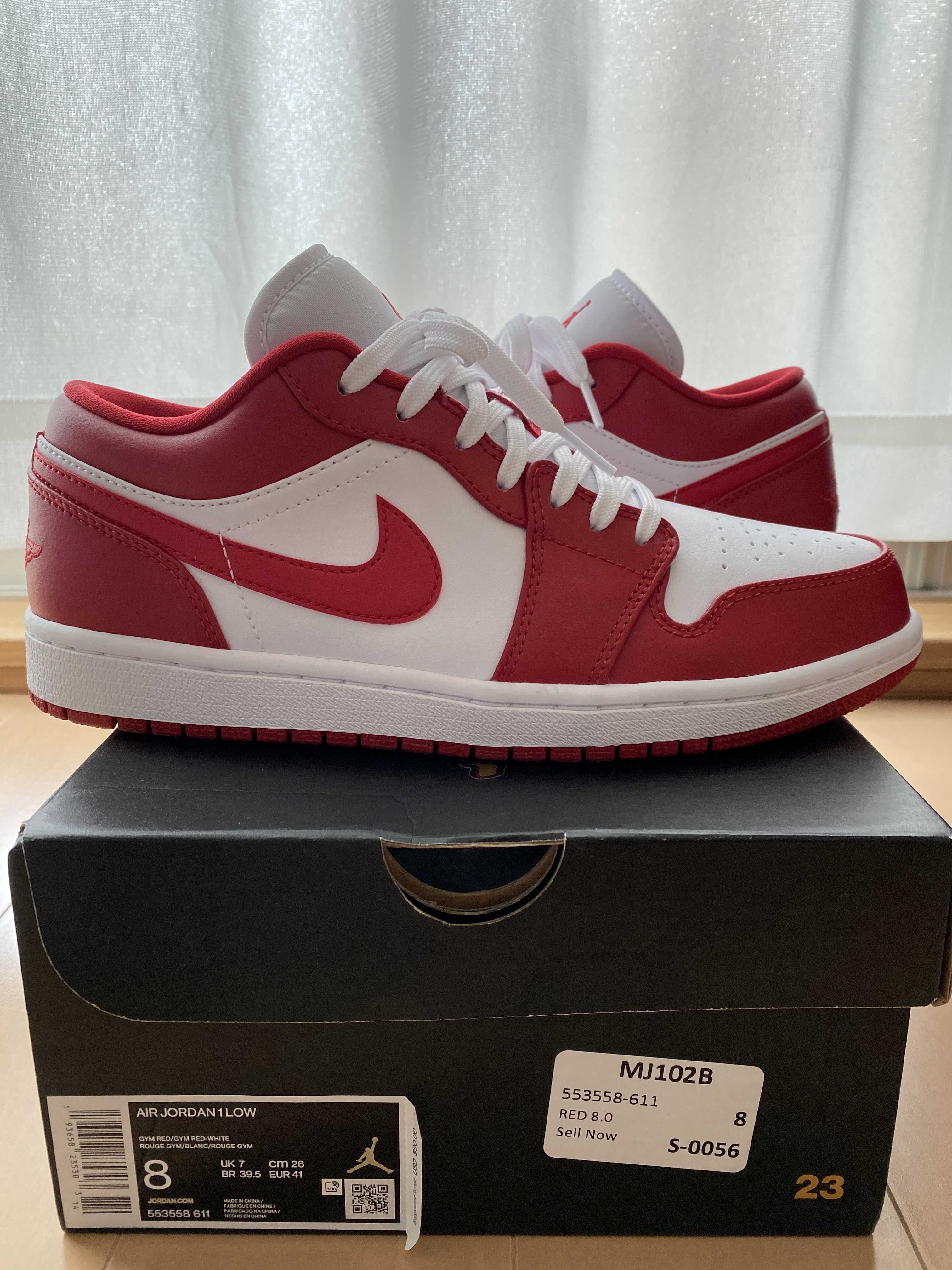 Nike Air Jordan 1 Low "Gym Red/White"