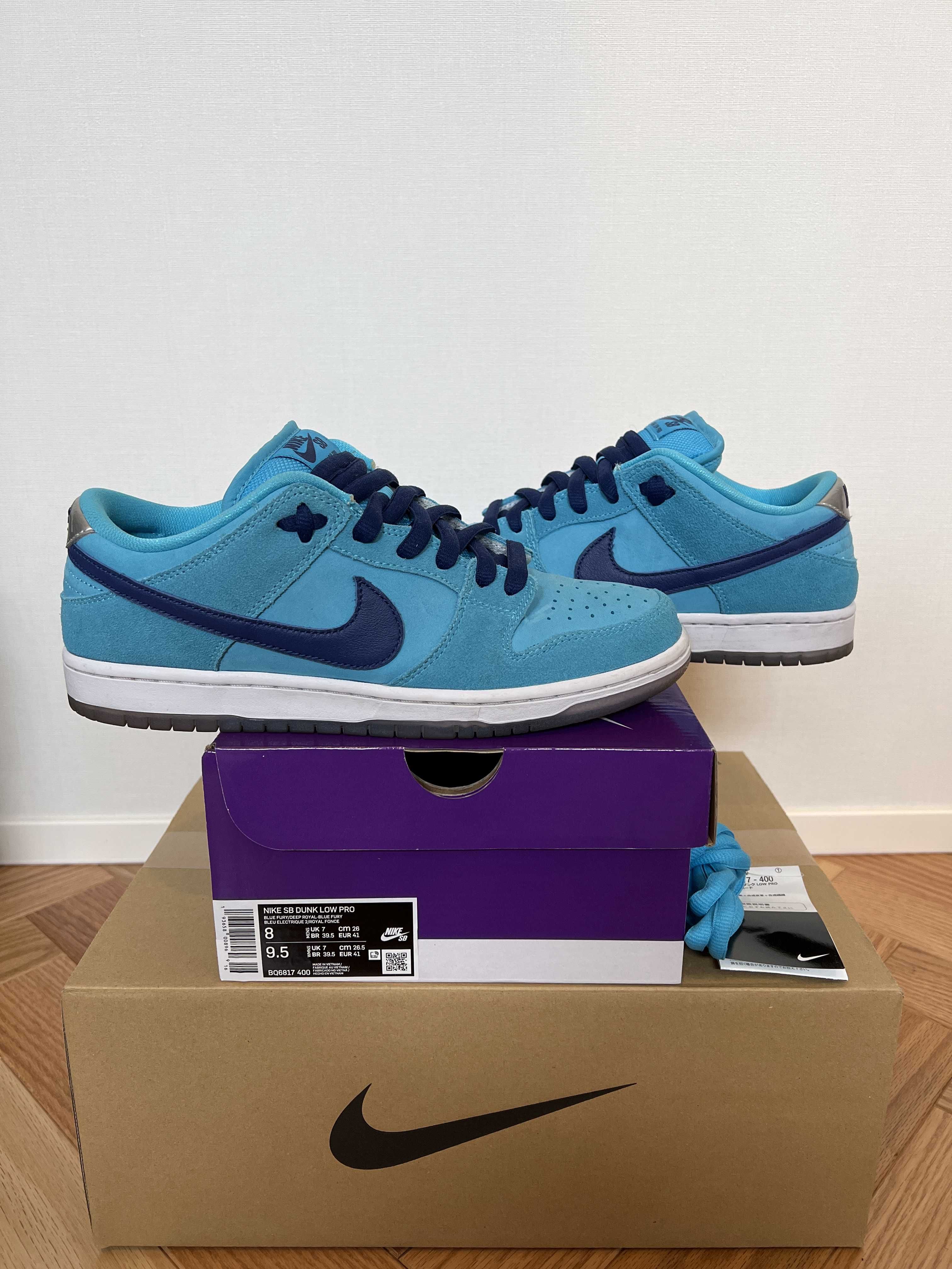 Nike SB Dunk Low Pro "Blue Fury/Deep Royal Blue"