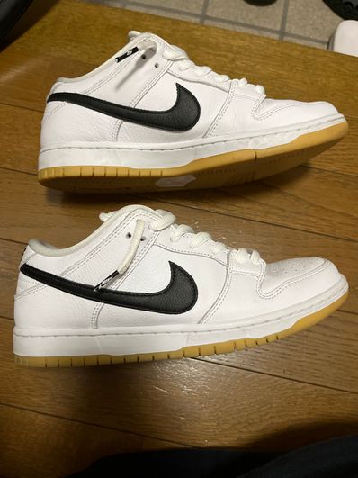 Nike SB Dunk Low Pro "White/Black-White-Gum Light Brown"