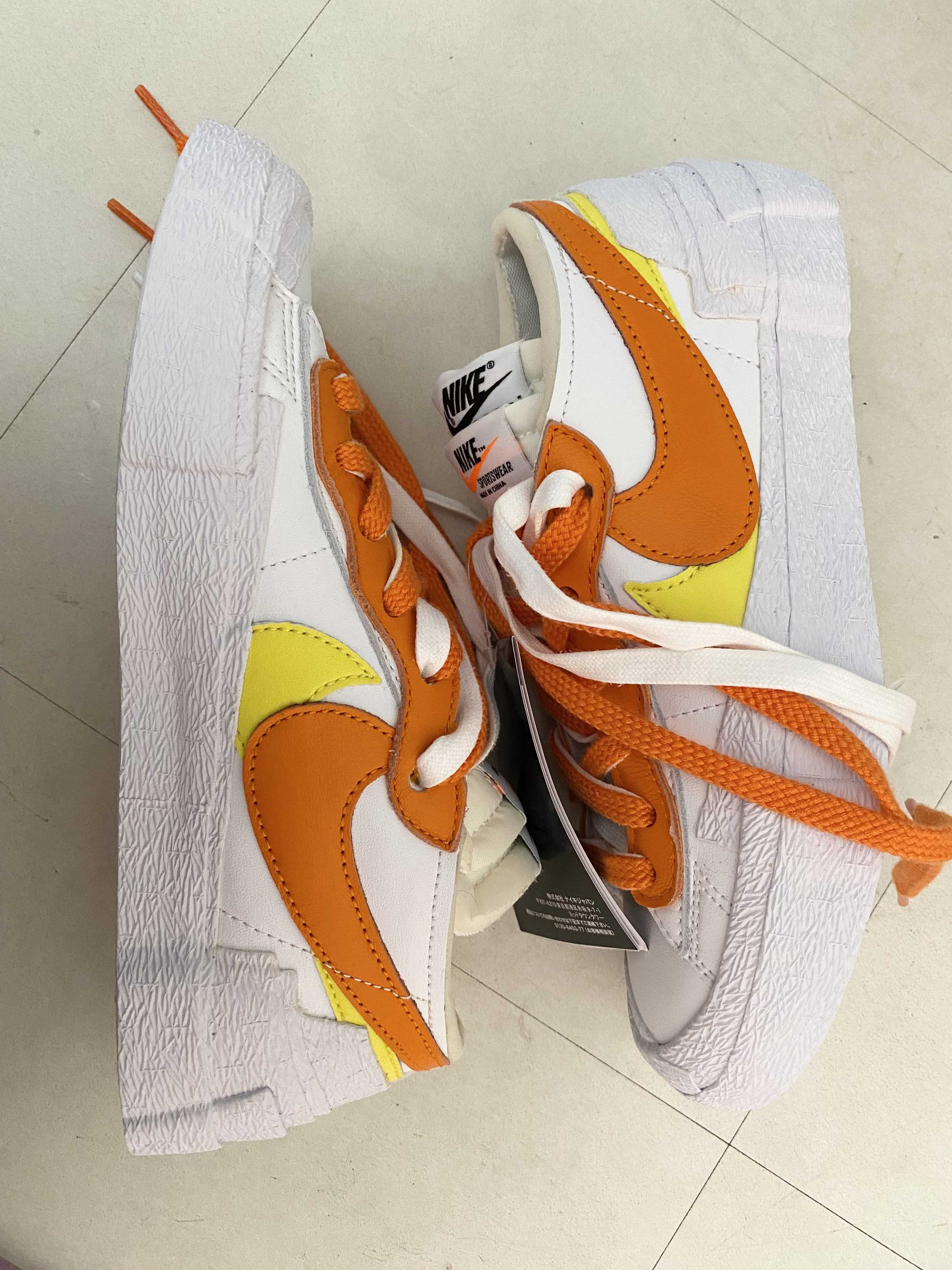 SACAI × NIKE BLAZER LOW "MAGMA ORANGE"
