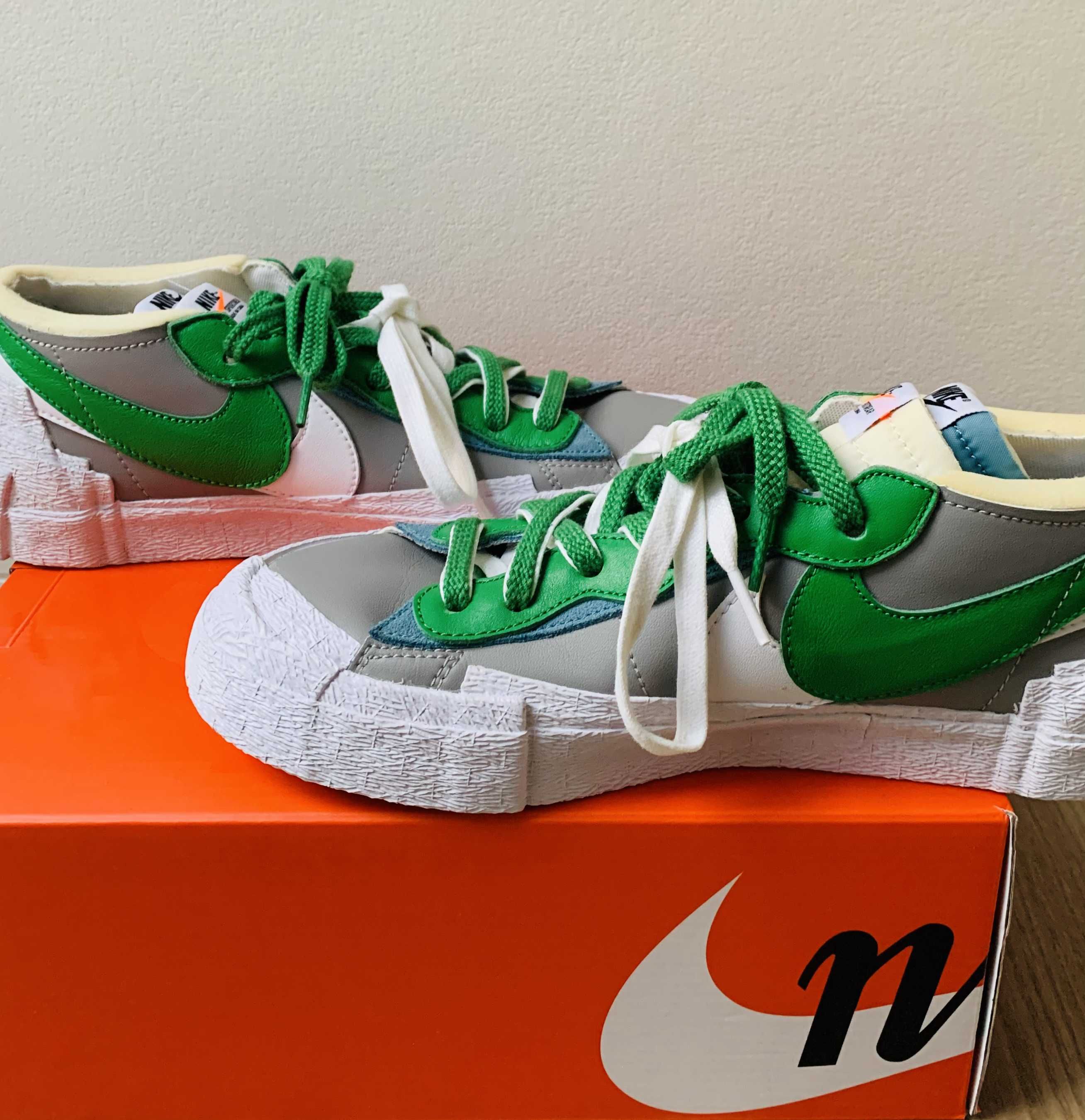 sacai × Nike Blazer Low "Classic Green"