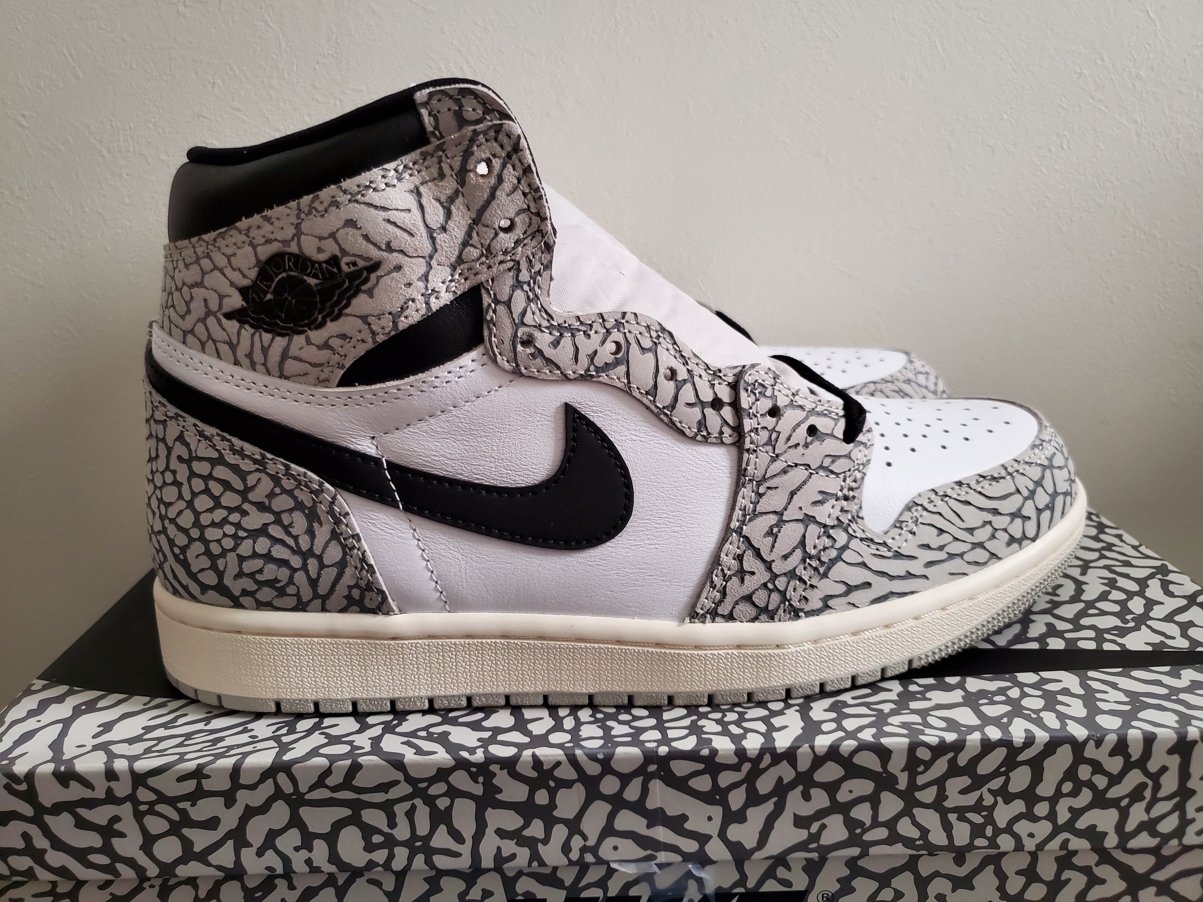 Nike Air Jordan 1 High OG "White Cement/Safari"