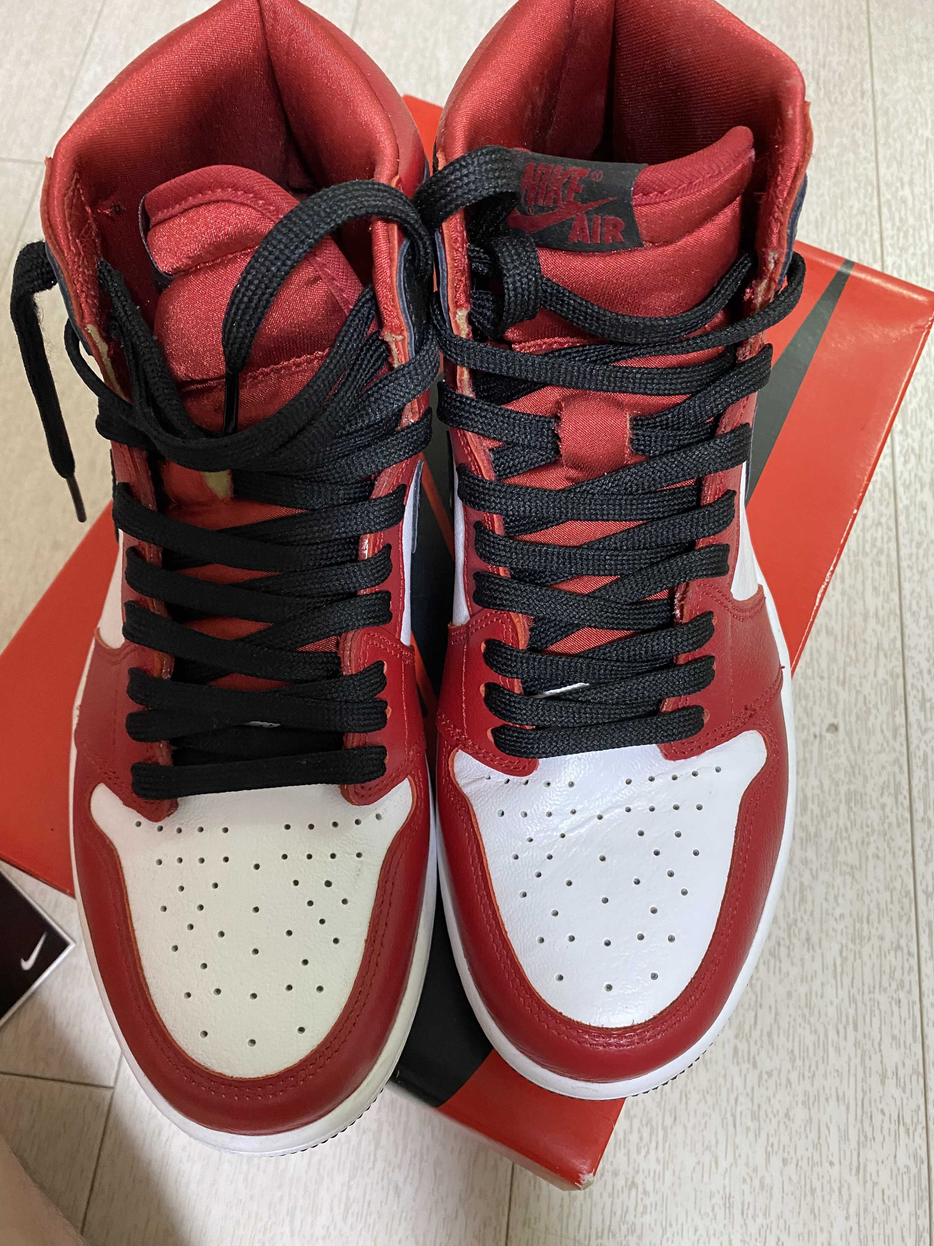 Nike Women's Air Jordan 1 High OG "Satin Red"