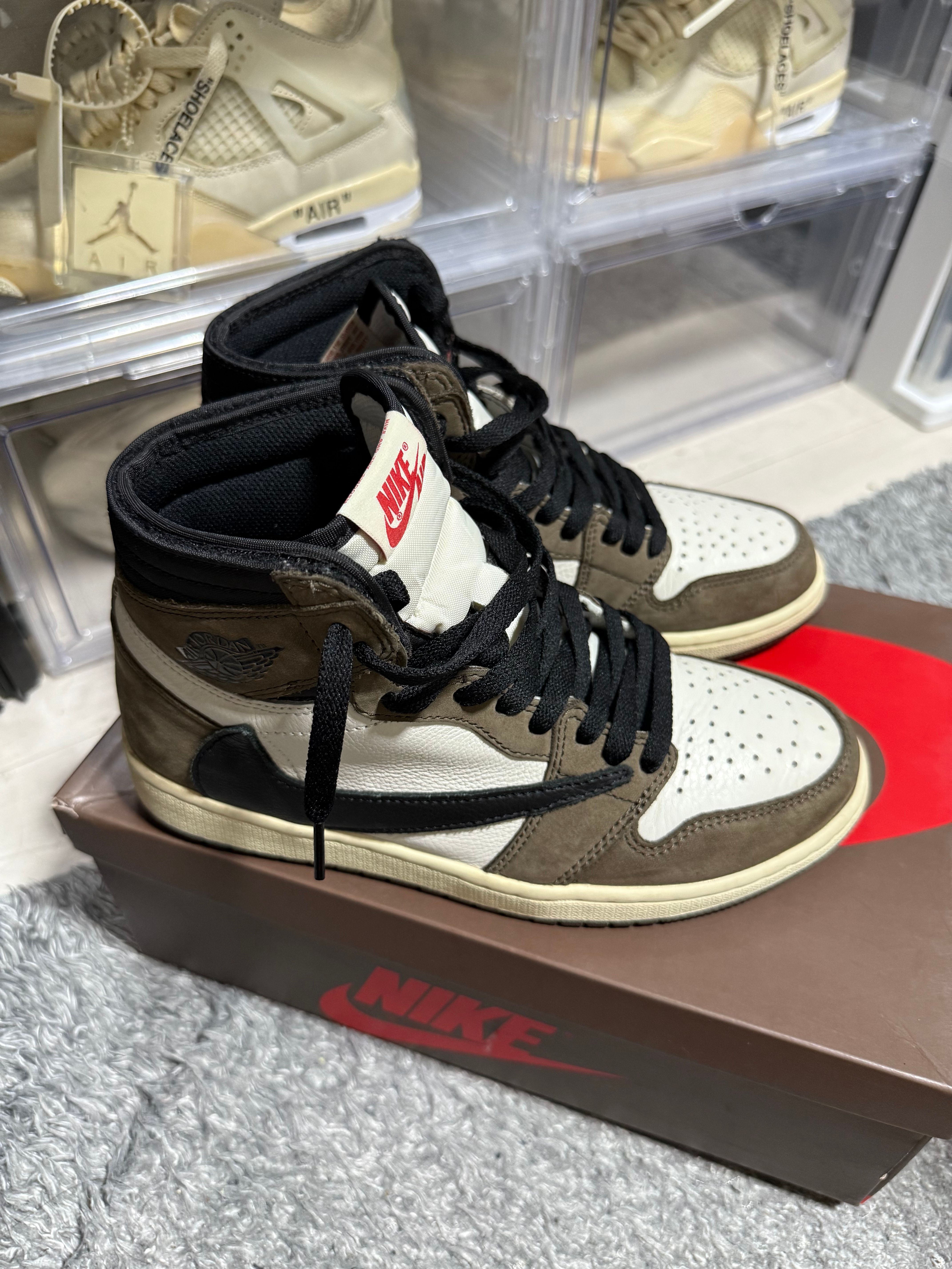 Travis Scott × Nike Air Jordan 1 Retro High OG TS SP "Sail/Dark Mocha"