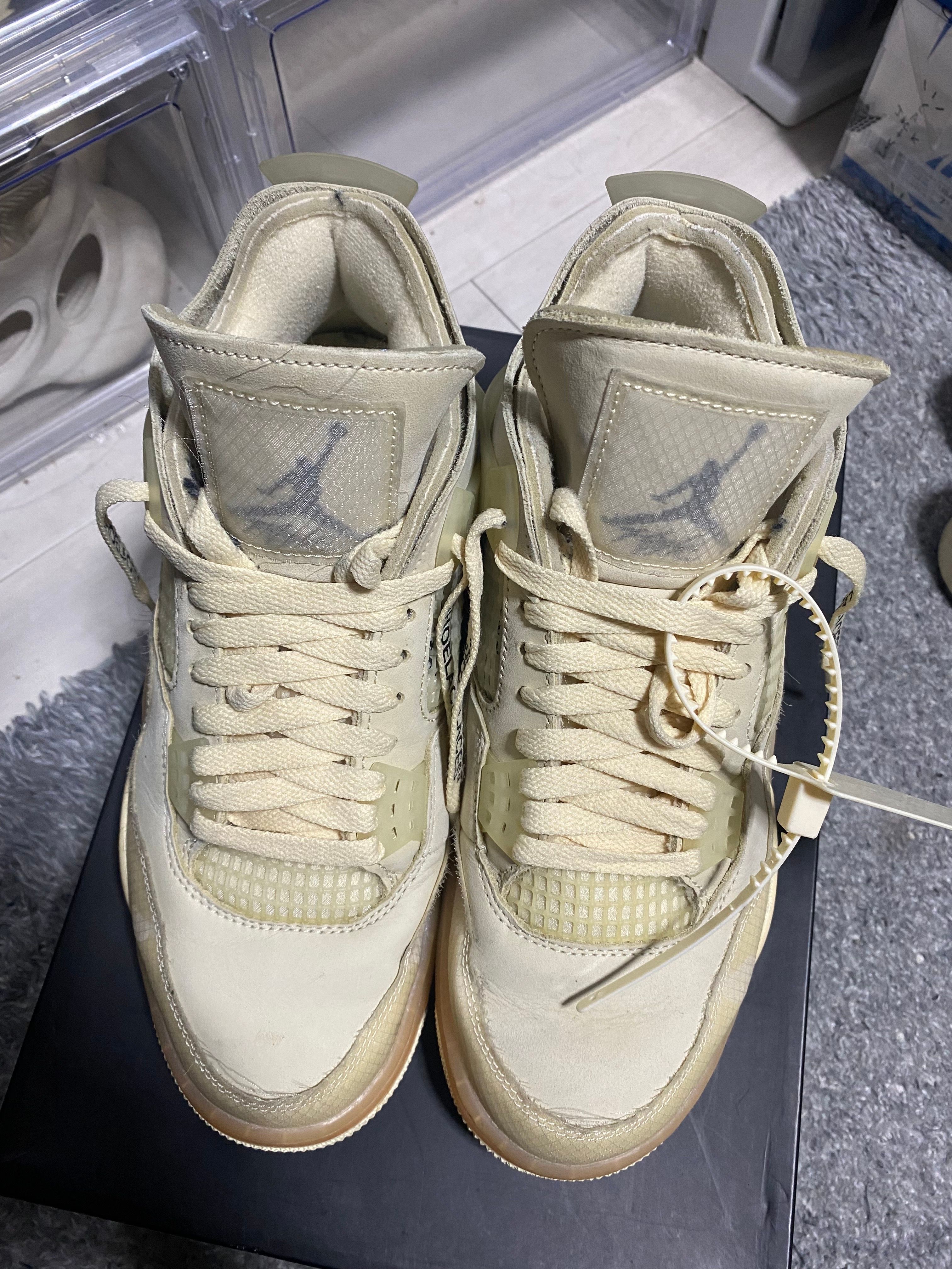 Off-White × Nike Women's Air Jordan 4 SP "Sail"