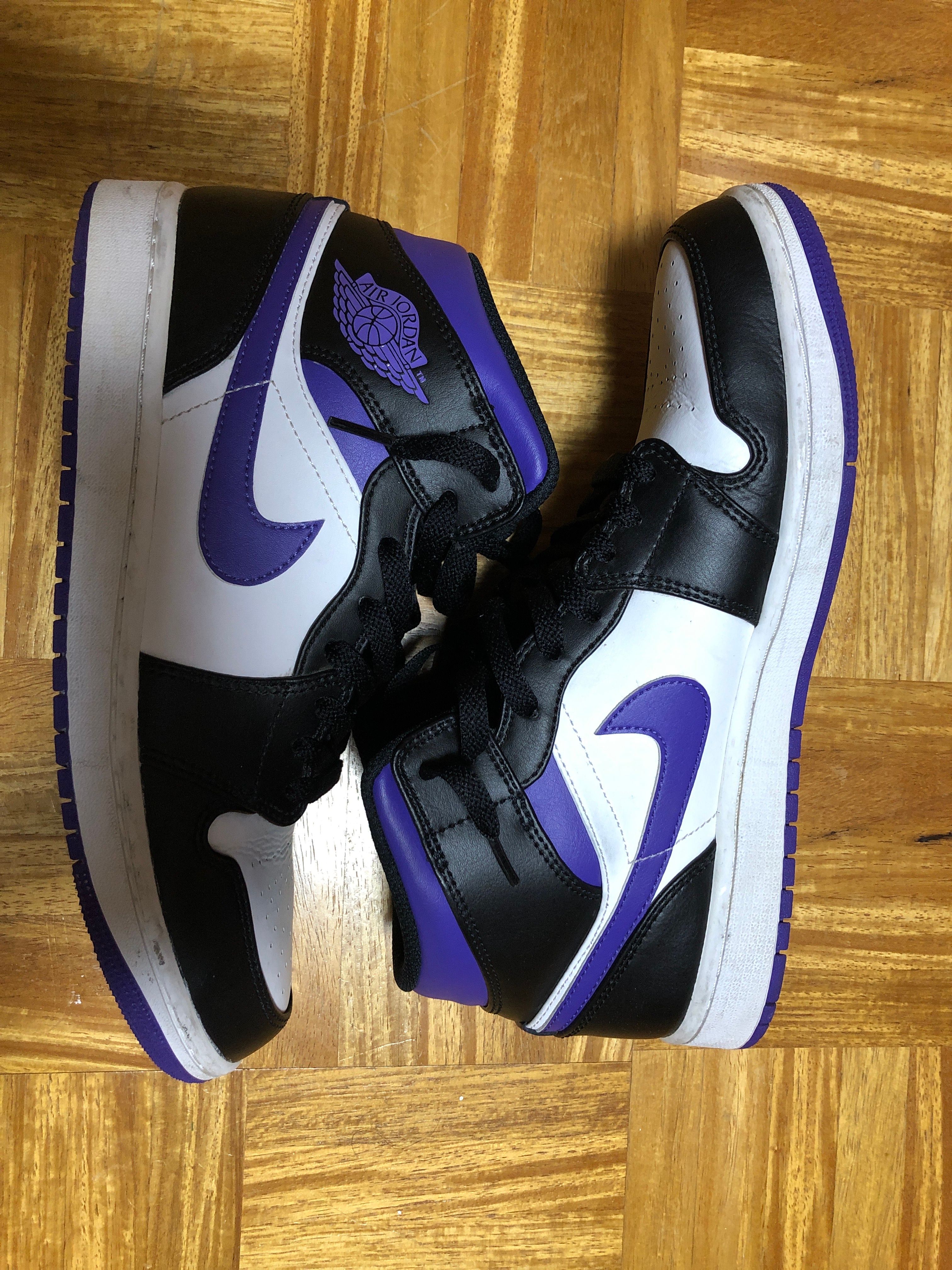 Nike Air Jordan 1 Mid "Black/Court Purple"