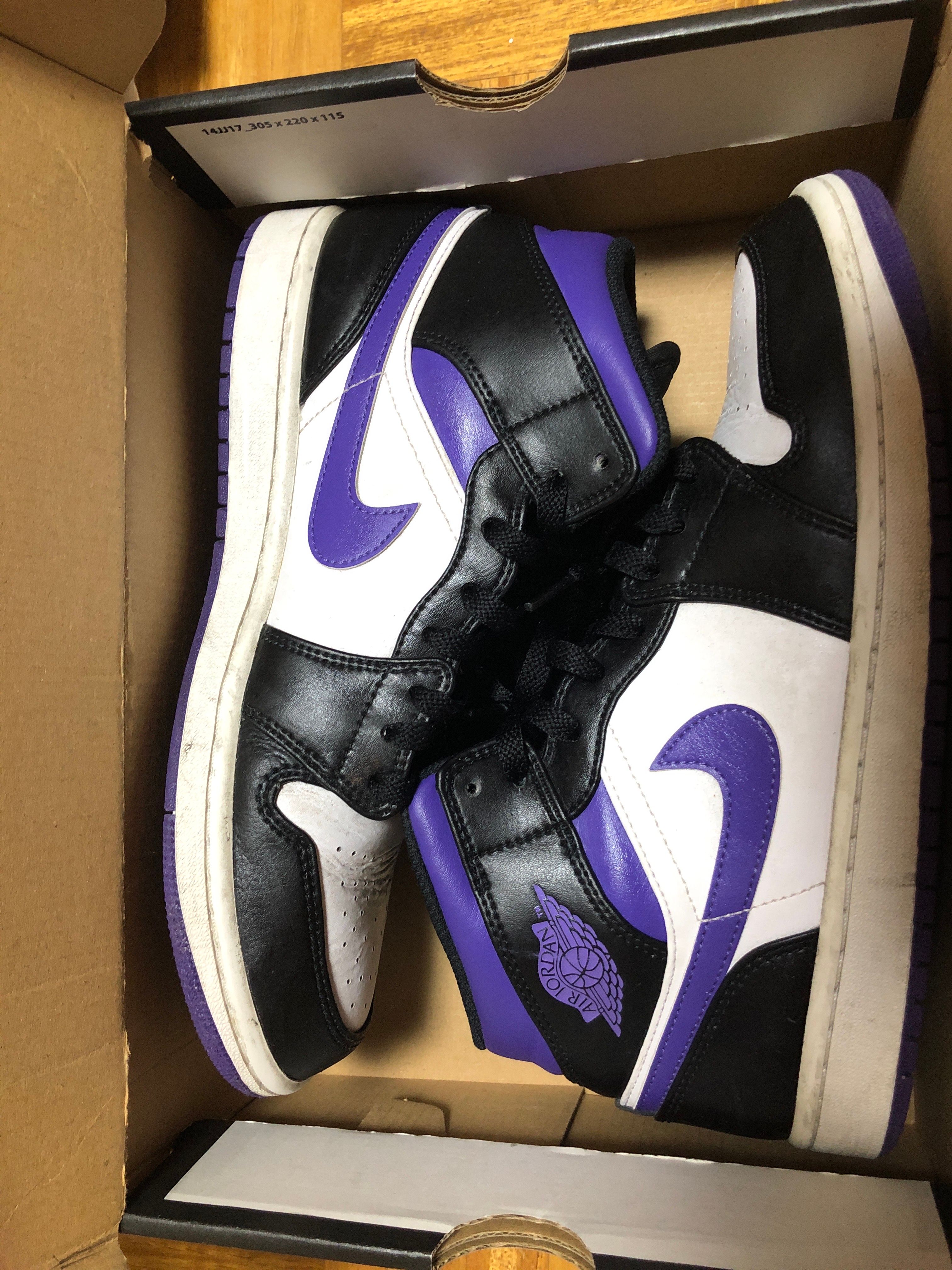 Nike Air Jordan 1 Mid "Black/Court Purple"