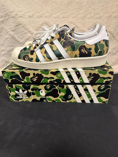 A BATHING APE®︎ × adidas Superstar 80's "Green Camo"