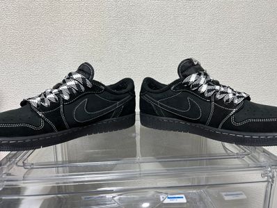 Travis Scott × Nike Air Jordan 1 Low OG SP "Black Phantom"