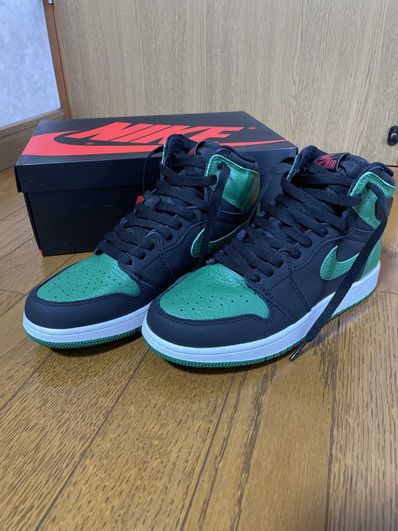 NIKE AIR JORDAN 1 RETRO HIGH OG GS "BLACK/PINE GREEN"