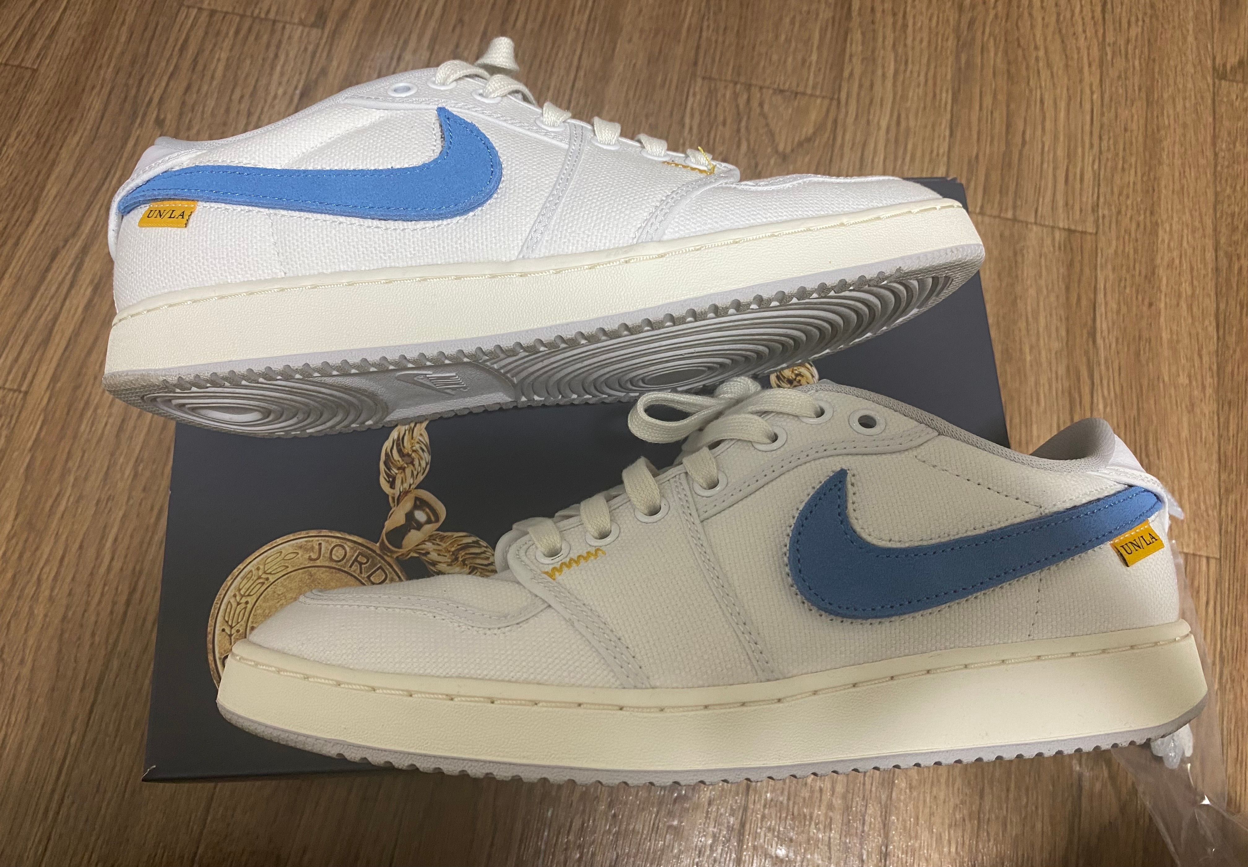 UNION × Nike Air Jordan 1 Low KO "White Canvas"