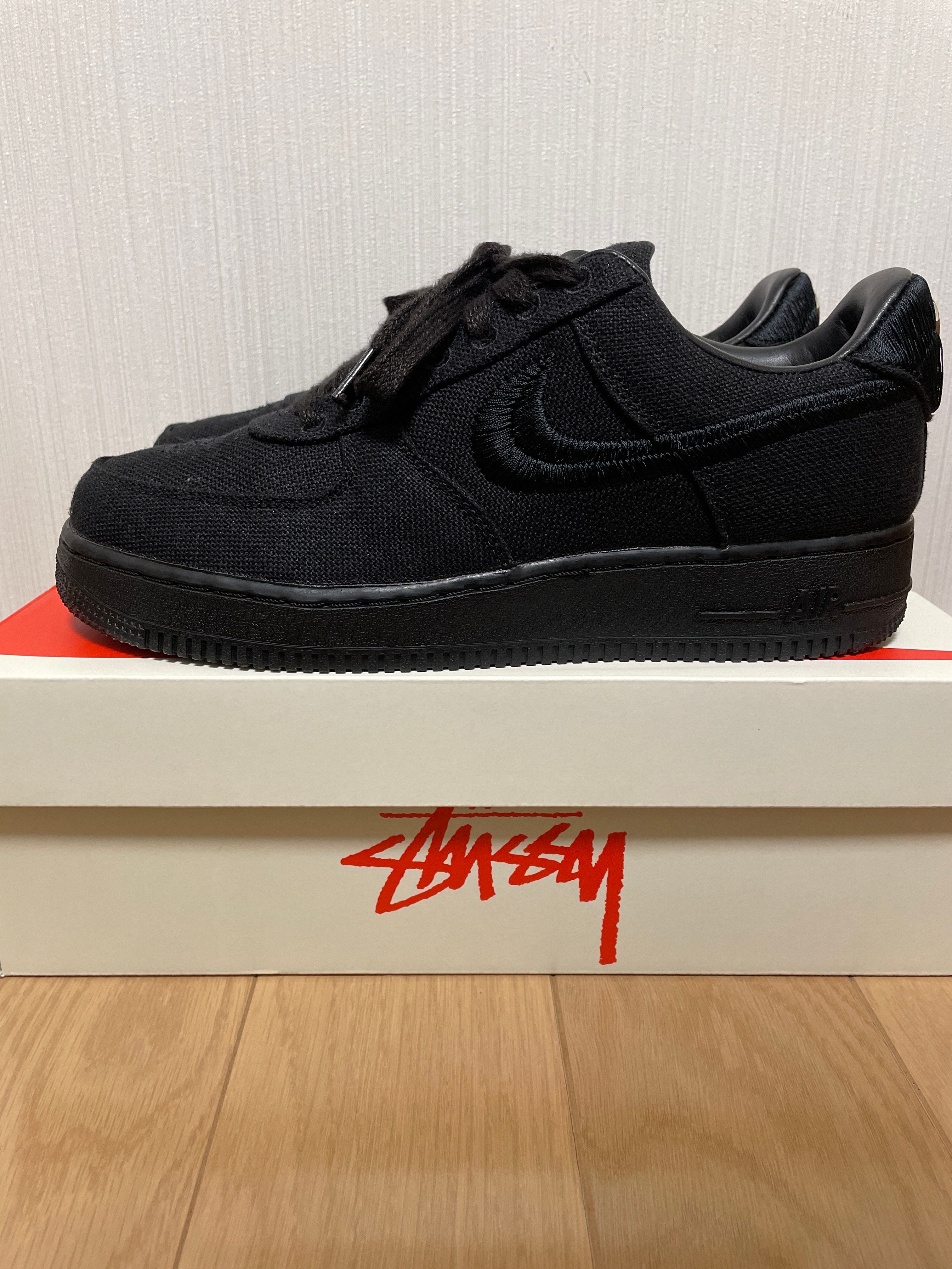 Stussy × Nike Air Force 1 Low "Triple Black"