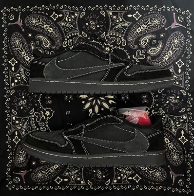 Travis Scott × Nike Air Jordan 1 Low OG SP "Black Phantom"