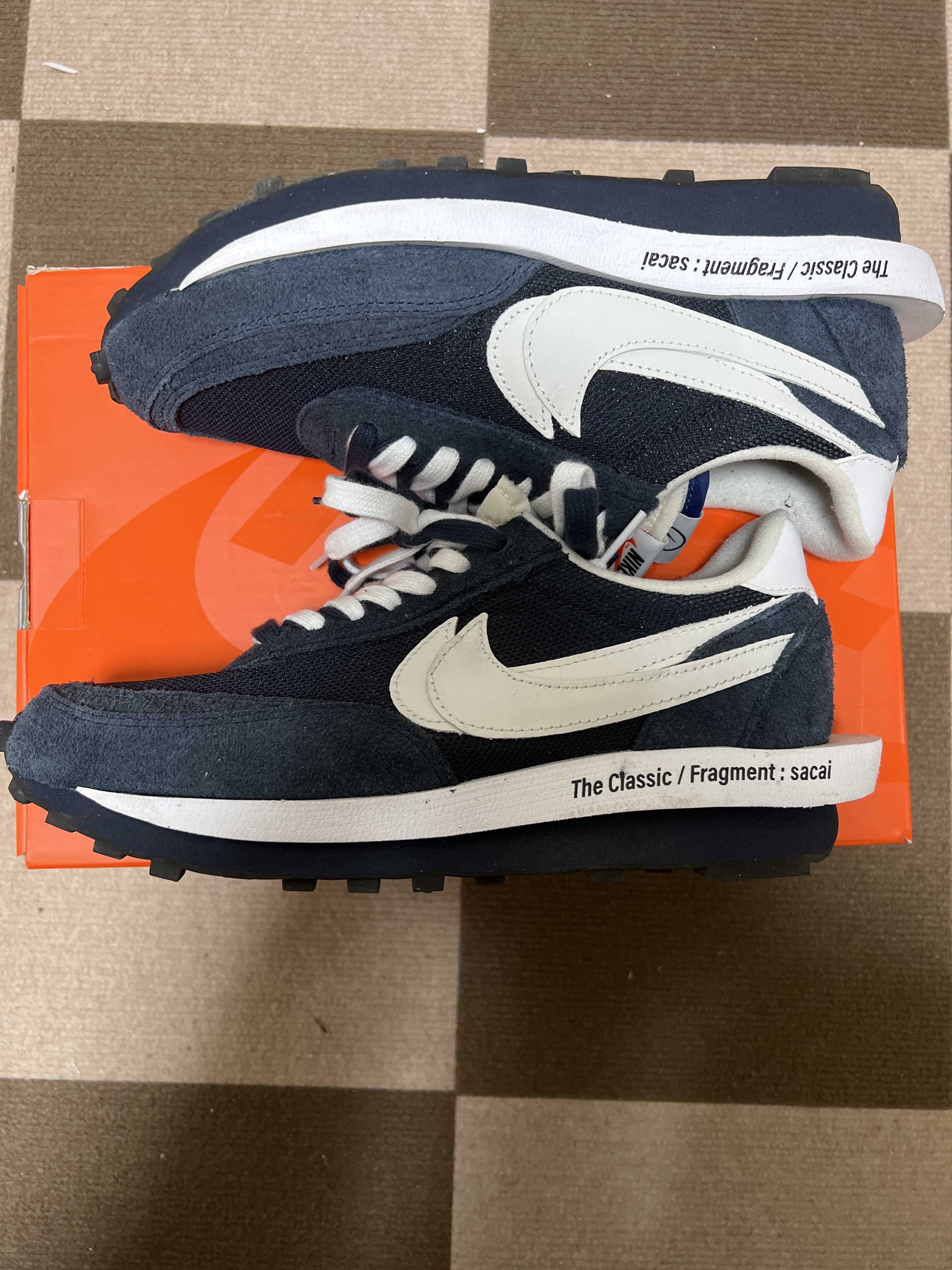 Fragment × sacai × Nike LD Waffle "Blackended Blue"