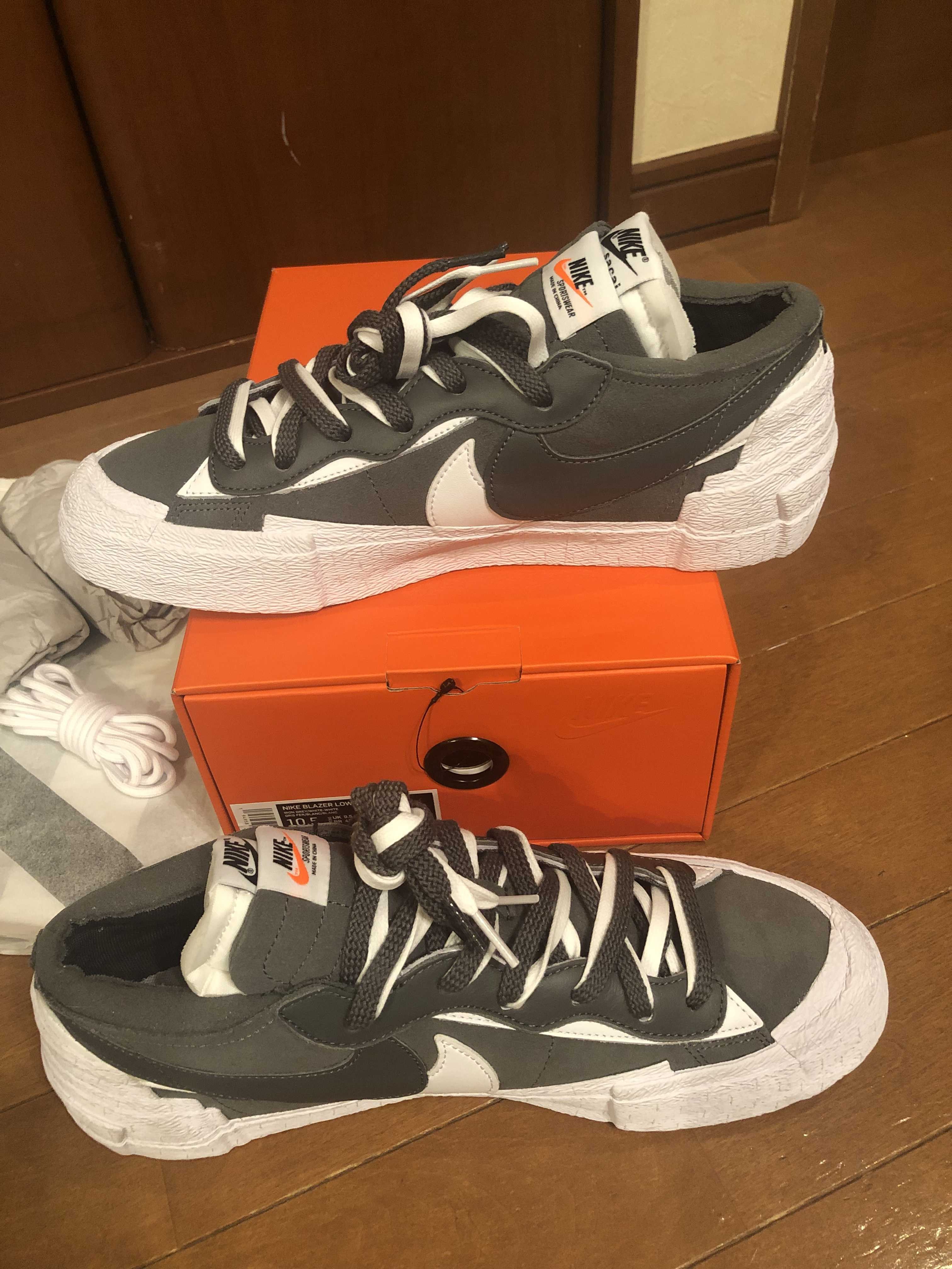 Sacai × Nike Blazer Low "Iron Grey"