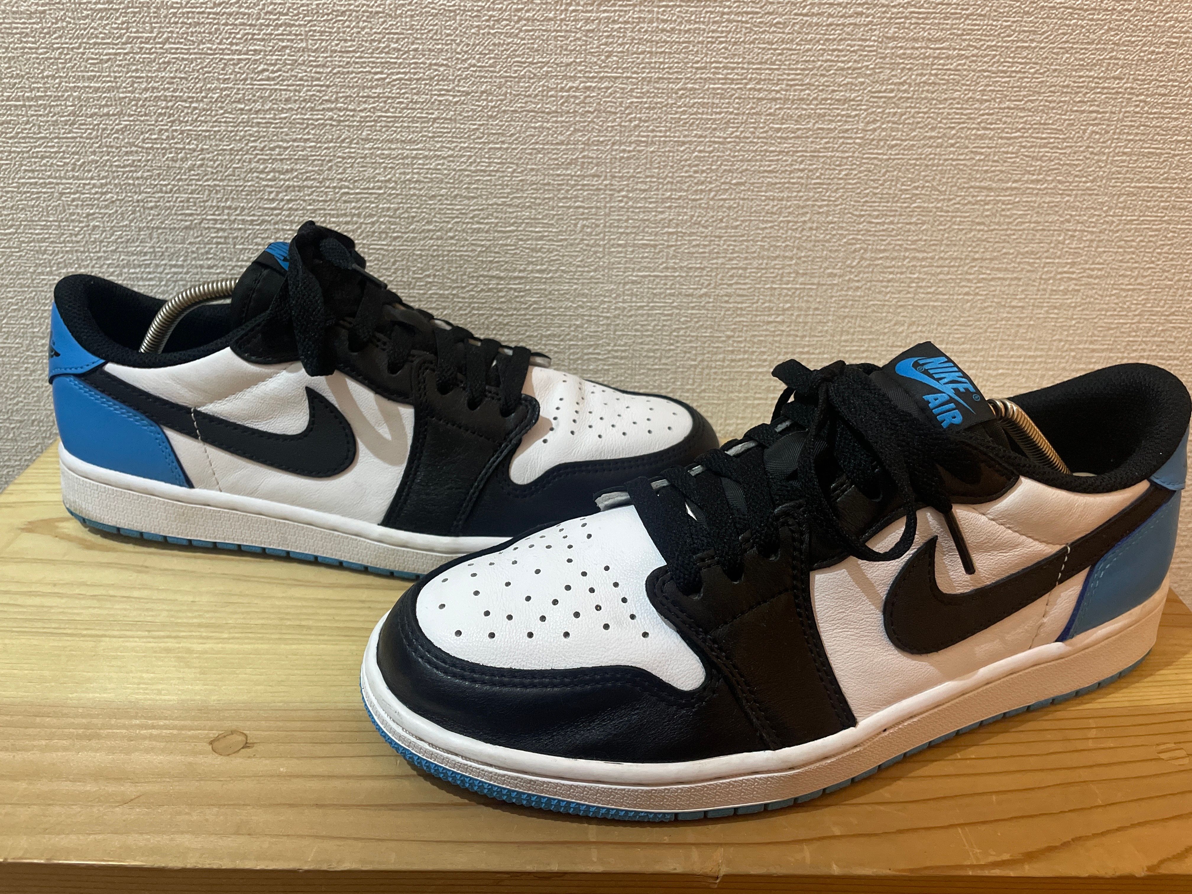Nike Air Jordan 1 Low OG "Black and Dark Powder Blue/UNC"