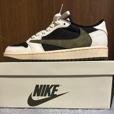 Travis Scott × Nike Women's Air Jordan 1 Low OG "Medium Olive"