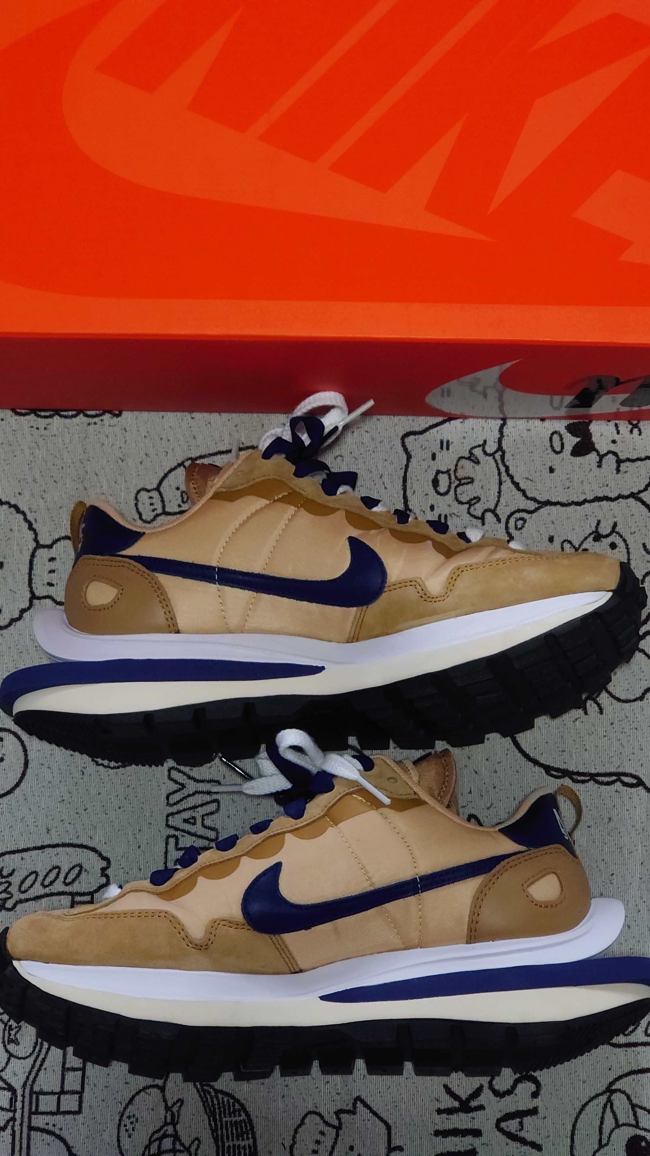 Sacai × Nike Vapor Waffle "Sesame And Blue Void"