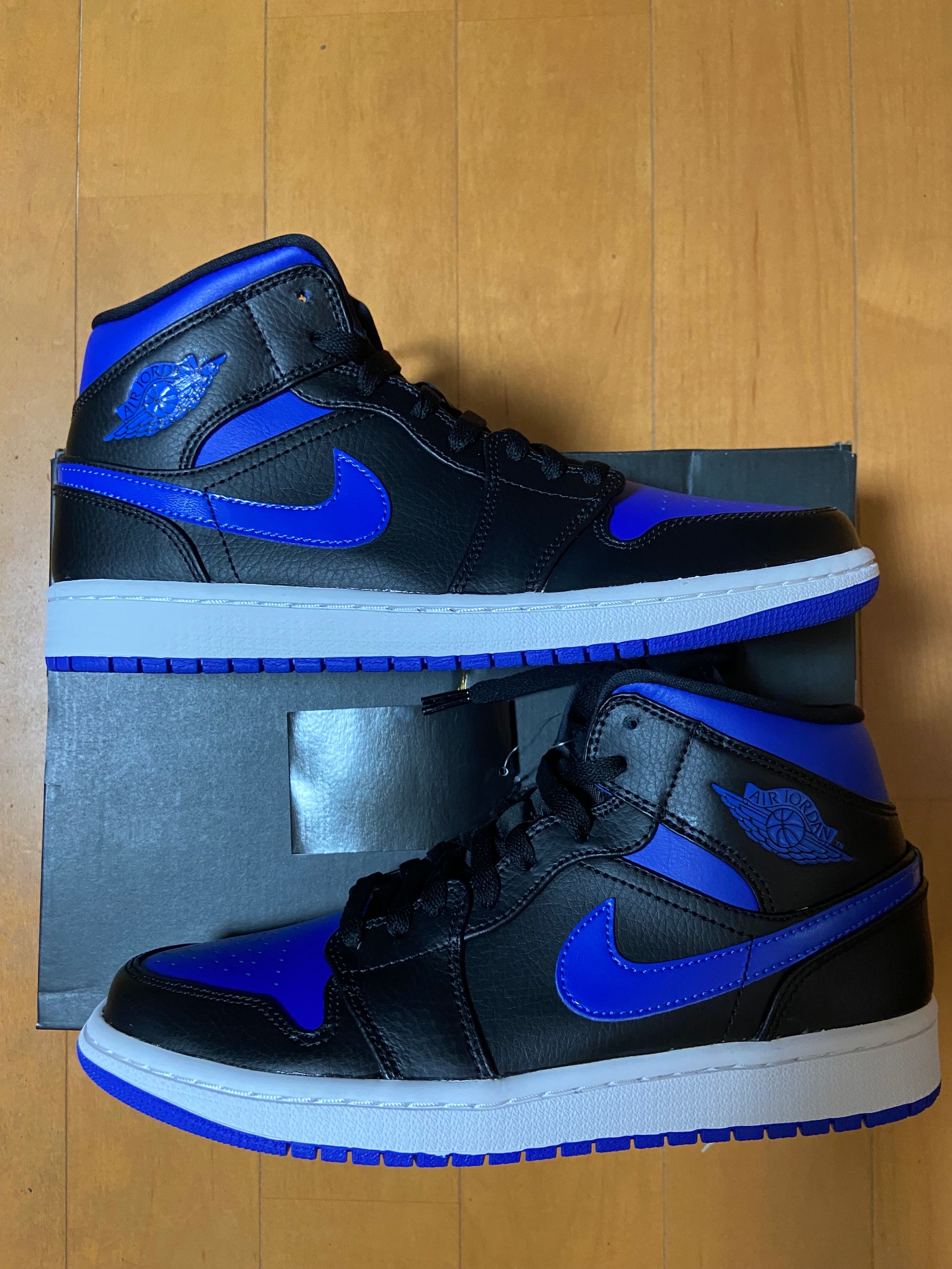 NIKE AIR JORDAN 1 MID "BLACK/BLUE"