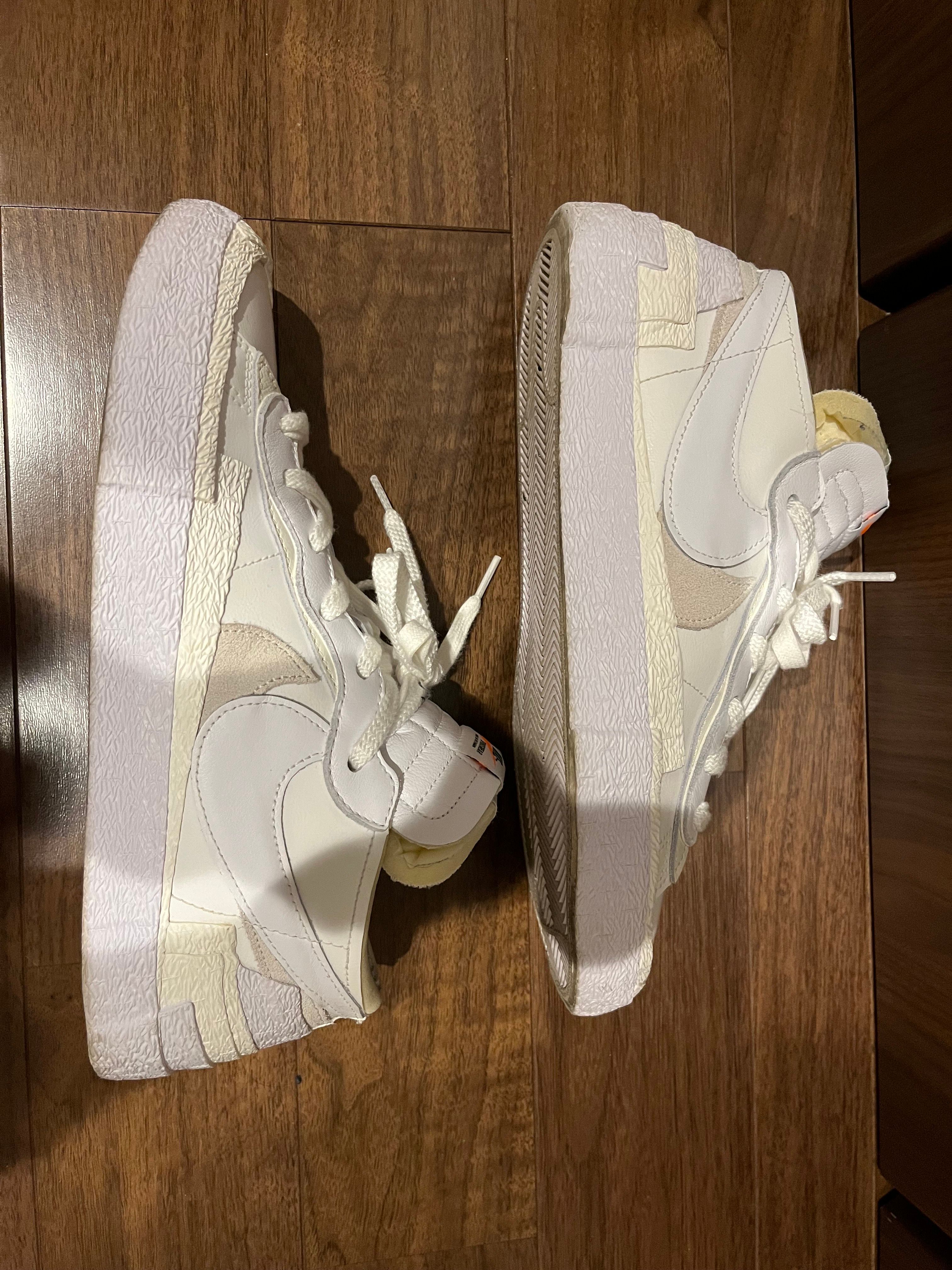 sacai × Nike Blazer Low "White Patent Leather"