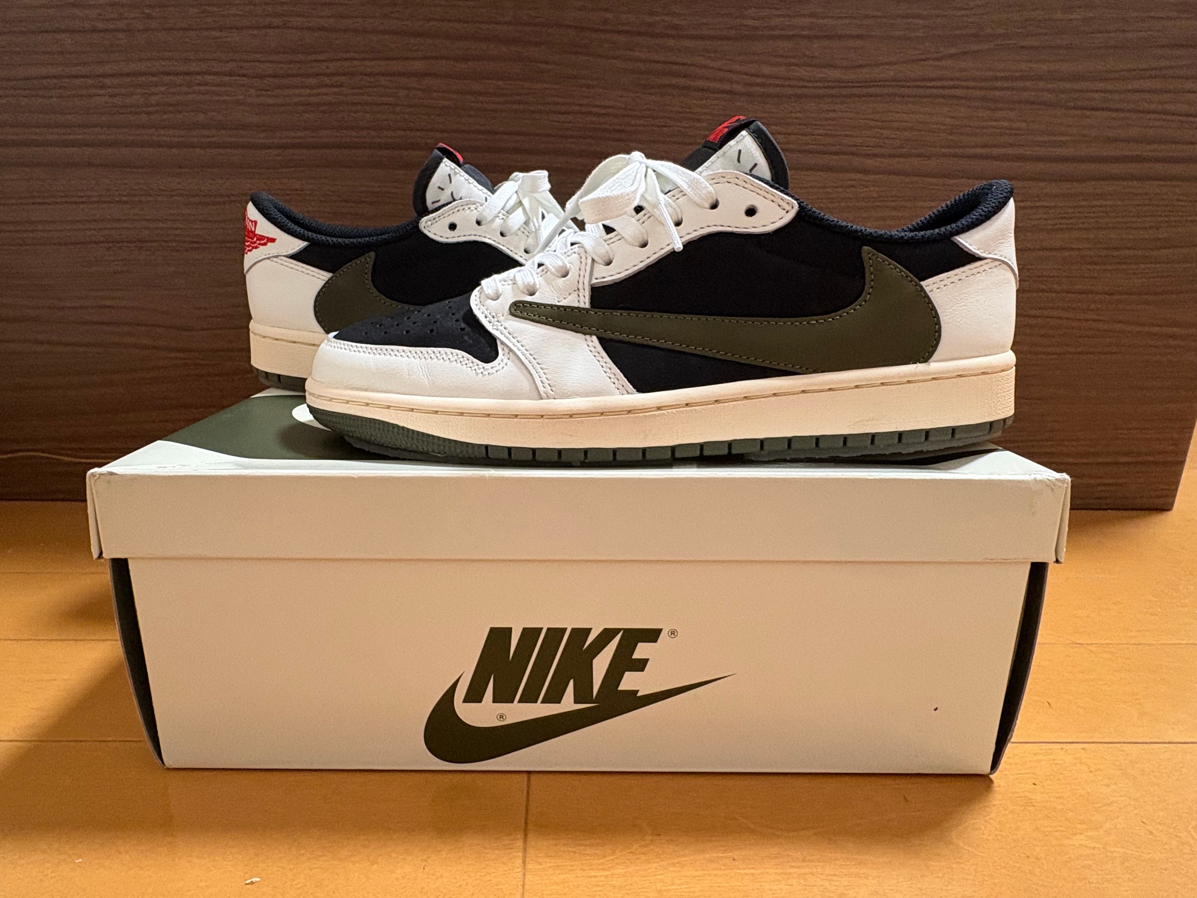 Travis Scott × Nike Women's Air Jordan 1 Low OG "Medium Olive"