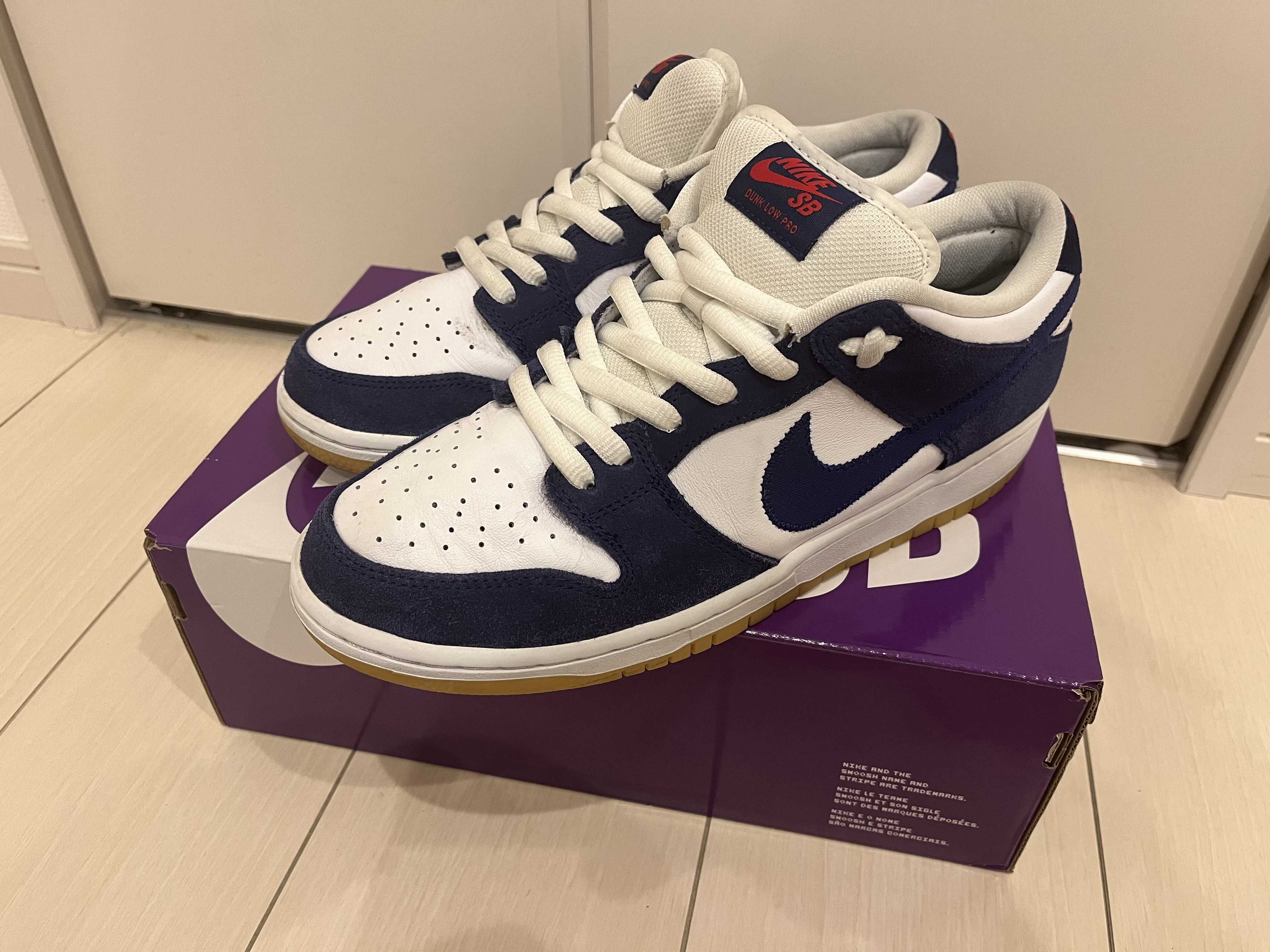Nike SB Dunk Low "Los Angeles Dodgers/Deep Royal Blue"