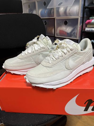 sacai × Nike LDV Waffle "Triple White"