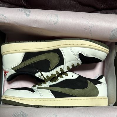 Travis Scott × Nike Women's Air Jordan 1 Low OG "Medium Olive"