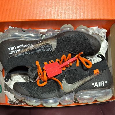 Off-White × Nike Air Vapormax "Black/Total Orange/Clear"