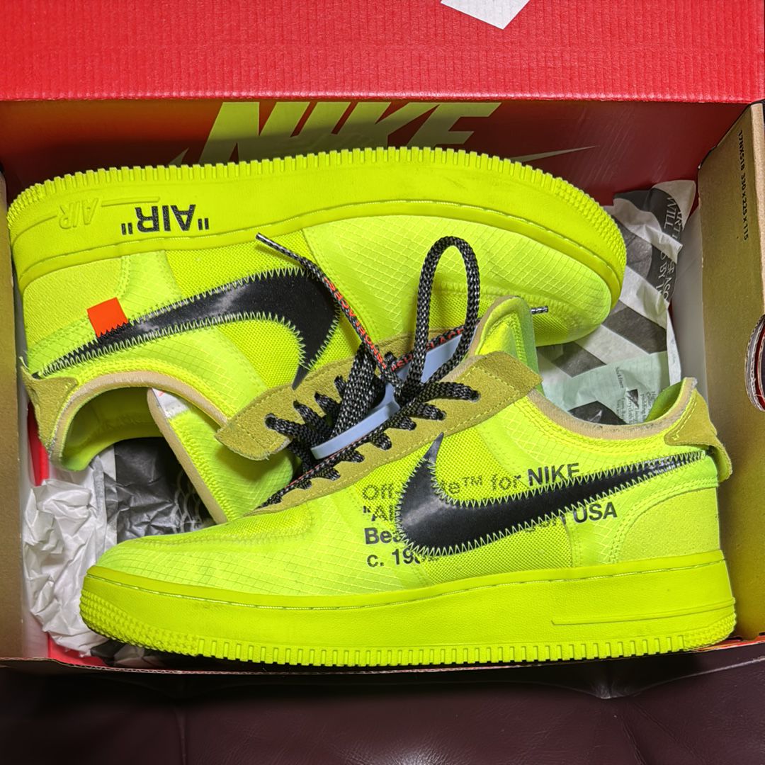 Off-White × Nike Air Force 1 Low "Volt"