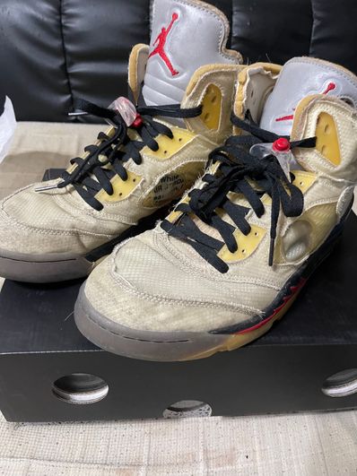 Off-White × Nike Air Jordan 5 "Sail"