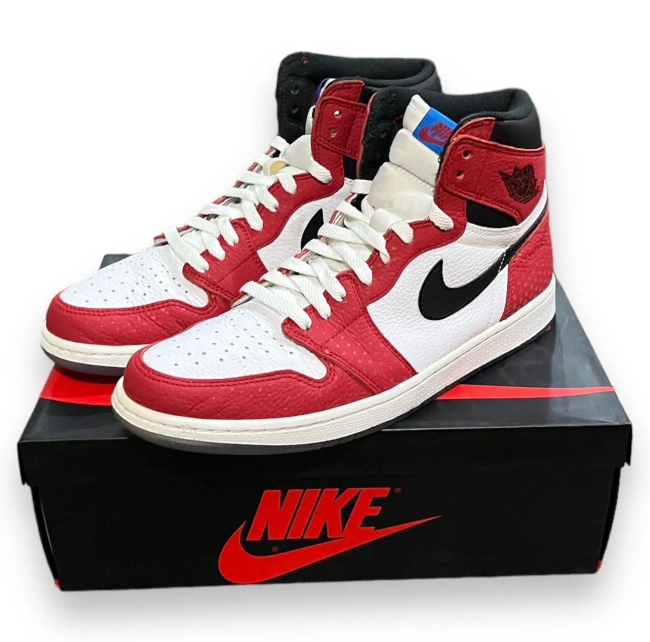 Spiderman × Nike Air Jordan 1 Origin Story "Gym Red/White/Photo Blue/Black"