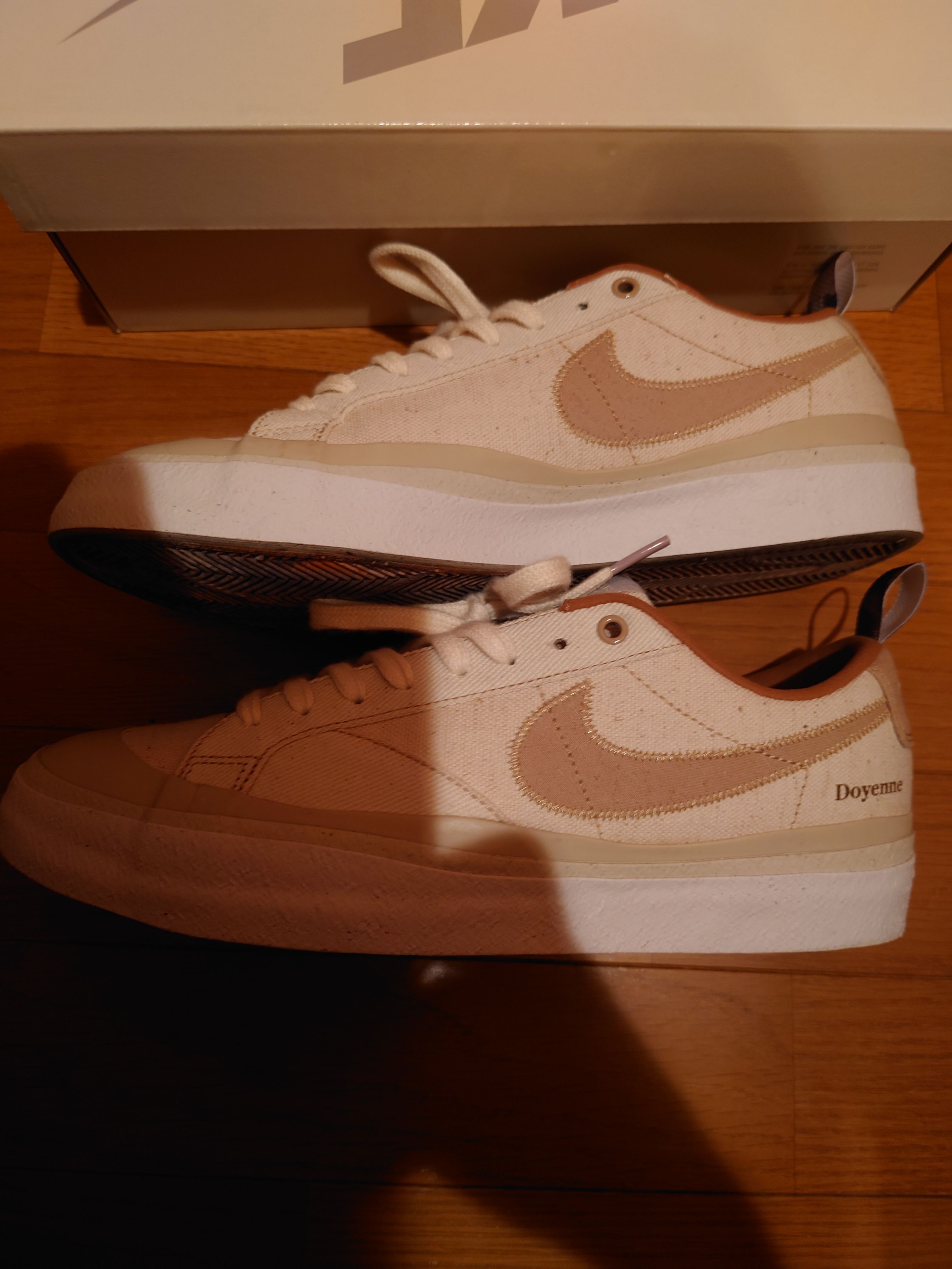 Doyenne × Nike SB Blazer Low "Coconut Milk and Rattan"