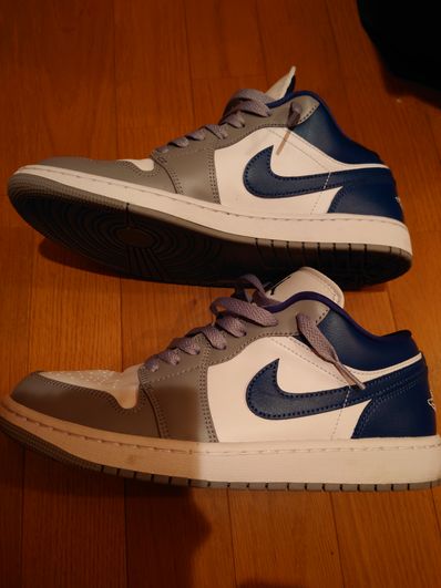 Nike Women's Air Jordan 1 Low "Grey and Blue"