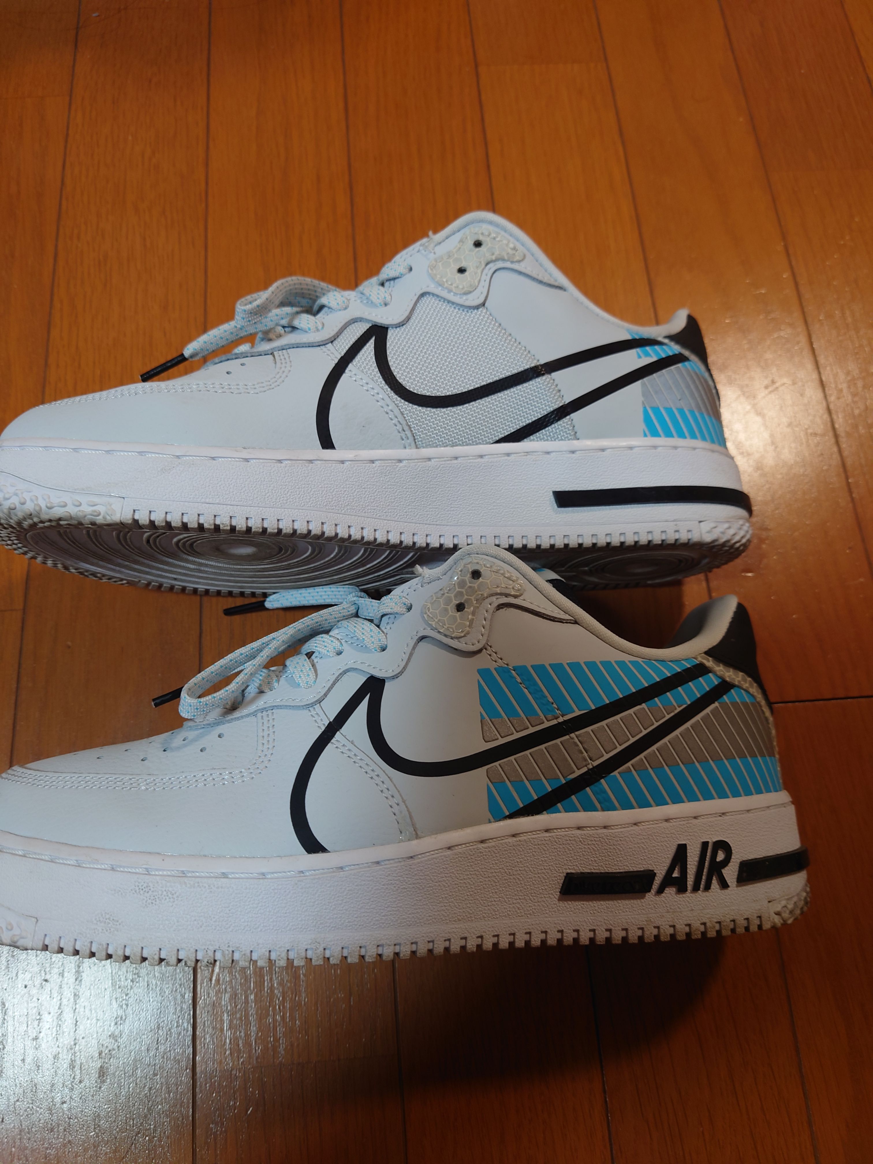 Nike Air Force 1 Low React "Pure Platinum/Baltic Blue"