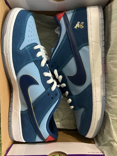 Why So Sad? × Nike SB Dunk Low "Coastal Blue/Speed Yellow-University Red"