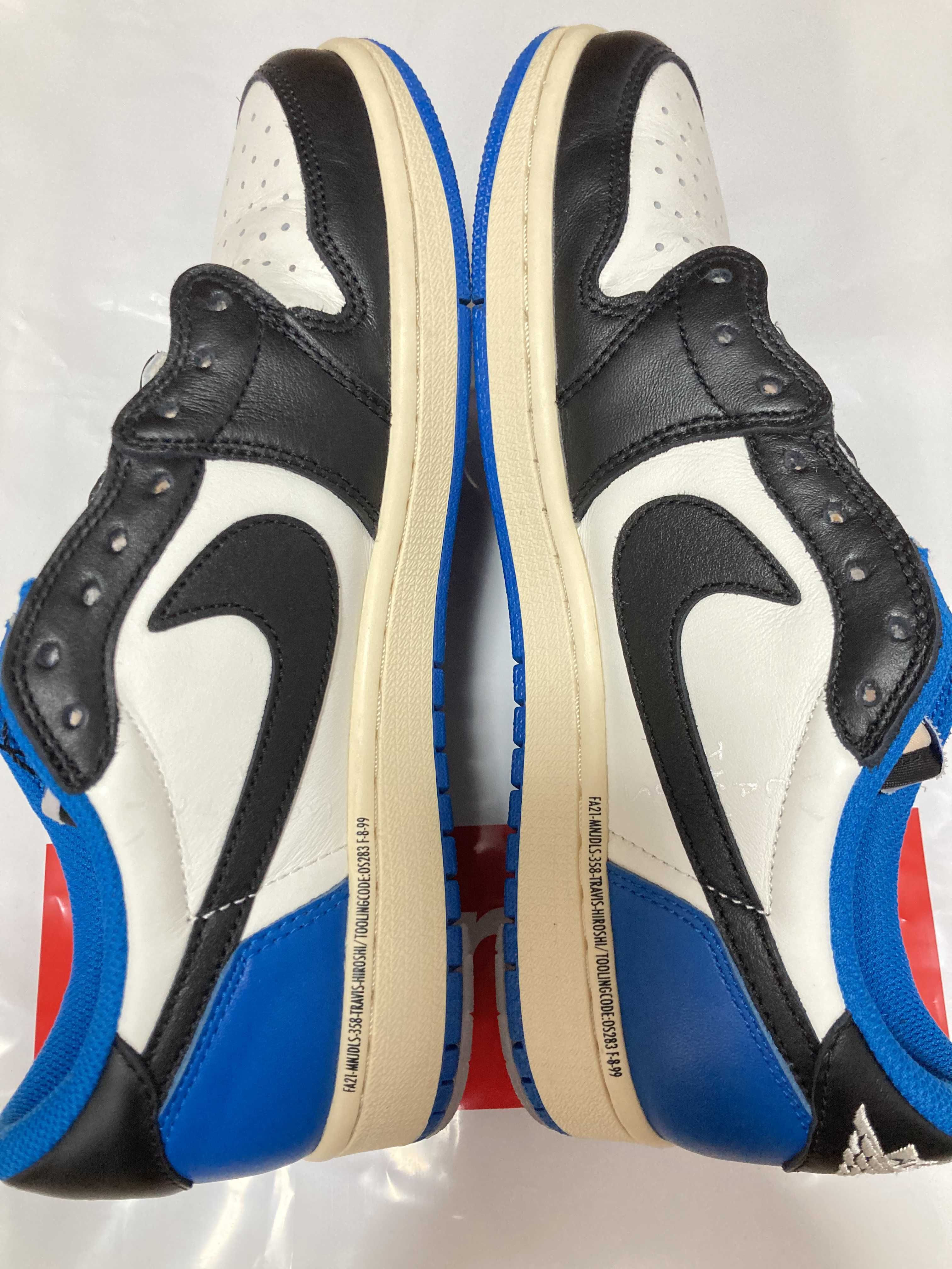 Travis Scott × fragment design × Nike Air Jordan 1 Low OG SP "Military Blue"