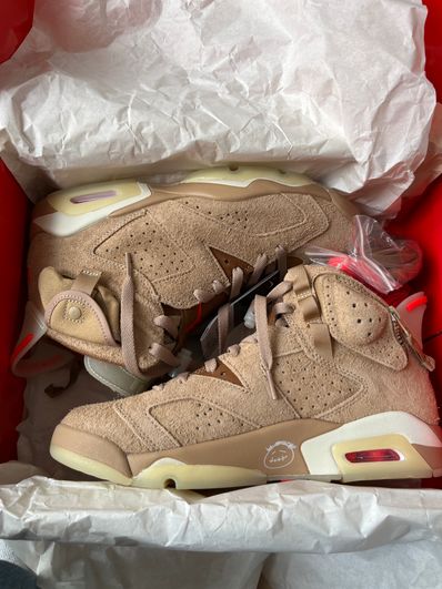 Travis Scott × Nike Air Jordan 6 "British Khaki"