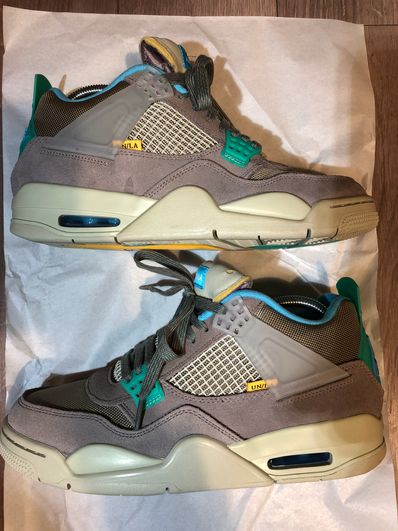 オリジナルデザイン手作り商品 新品 28cm UNION NIKE AJ4 RETRO