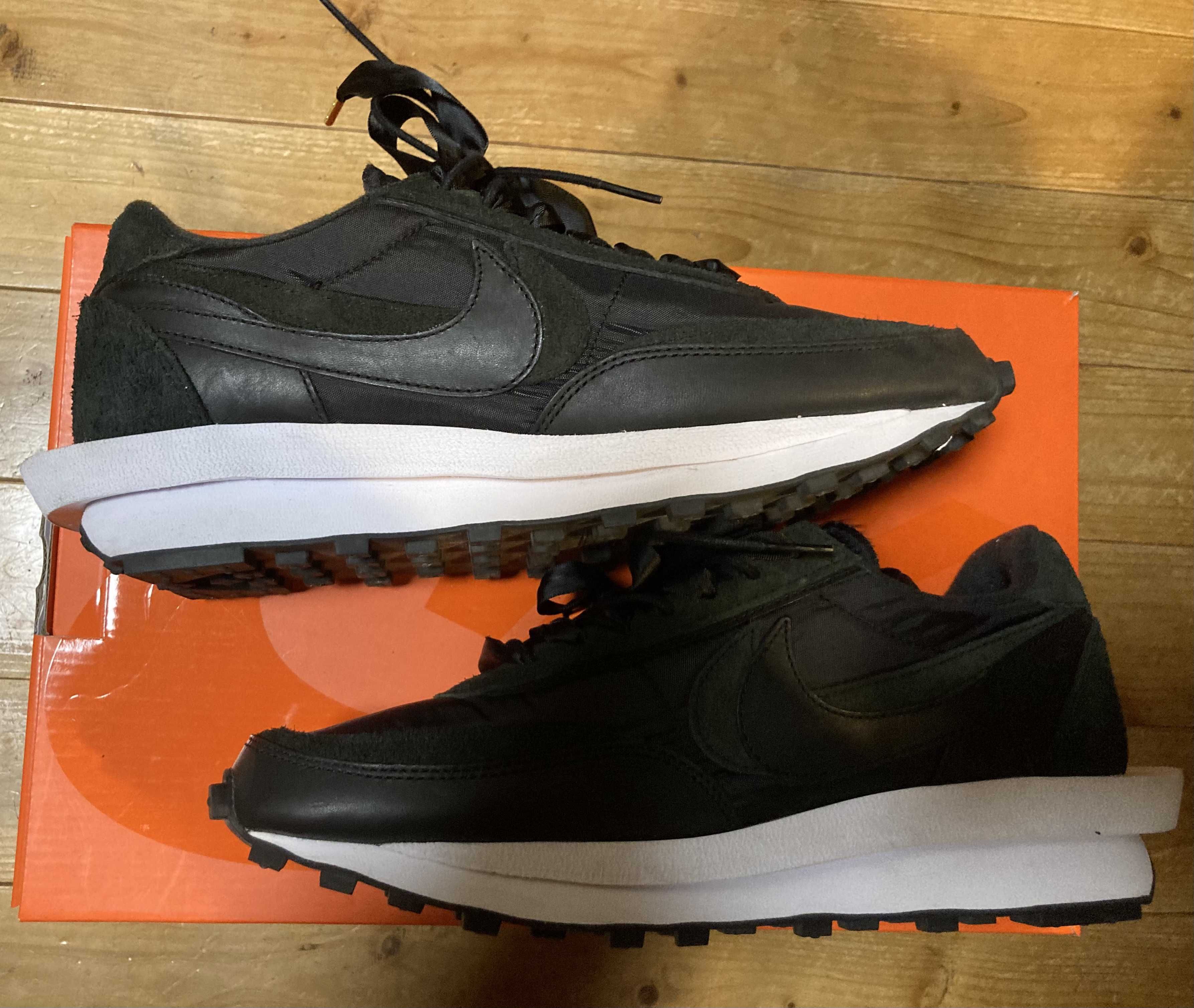 sacai × Nike LDV Waffle "Triple Black"