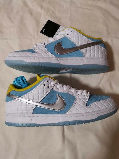 FTC × Nike SB Dunk Low "White/Blue"
