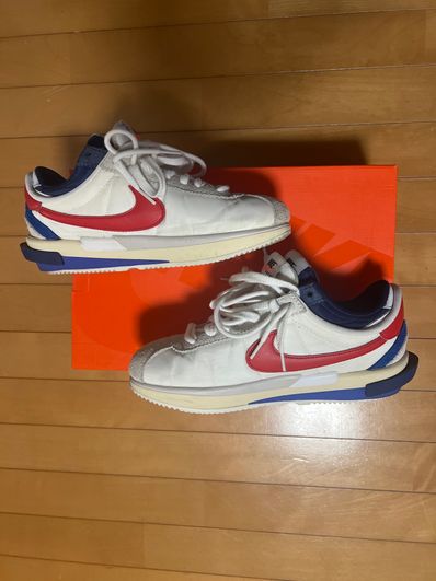 sacai × Nike Zoom Cortez "White and University Red"