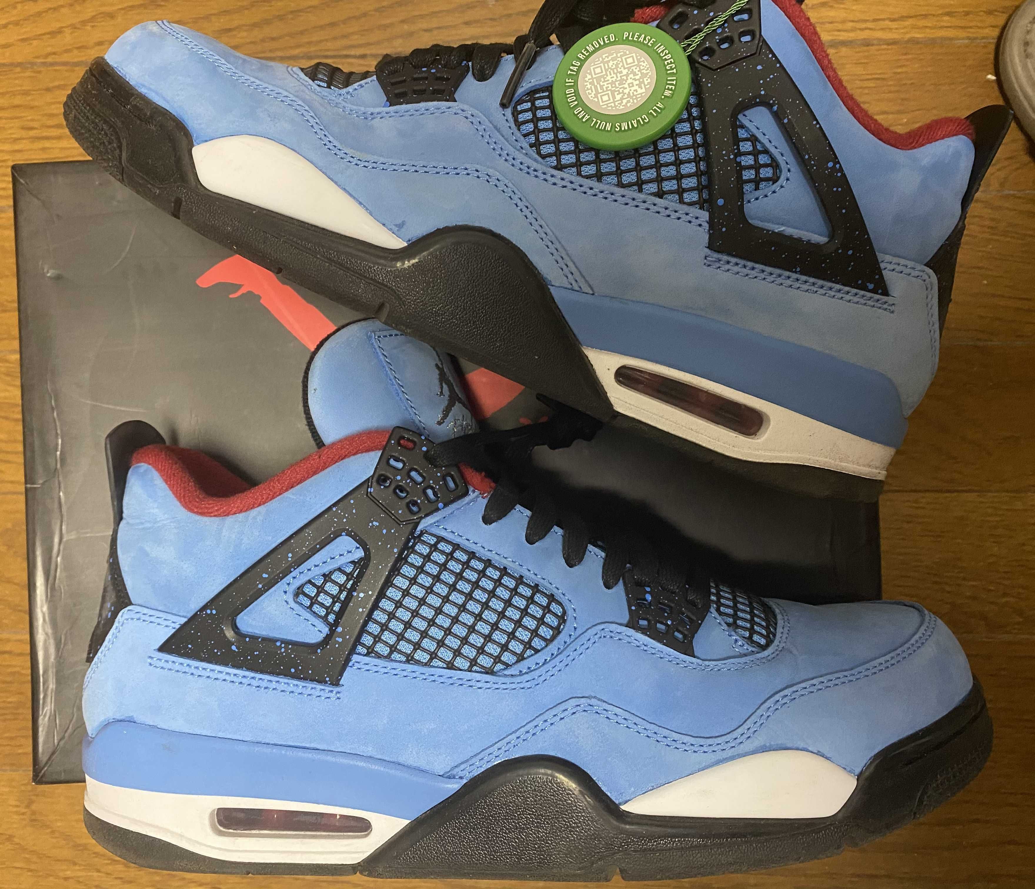 Travis Scott × Nike Air Jordan 4 Retro Cactus Jack "University Blue"