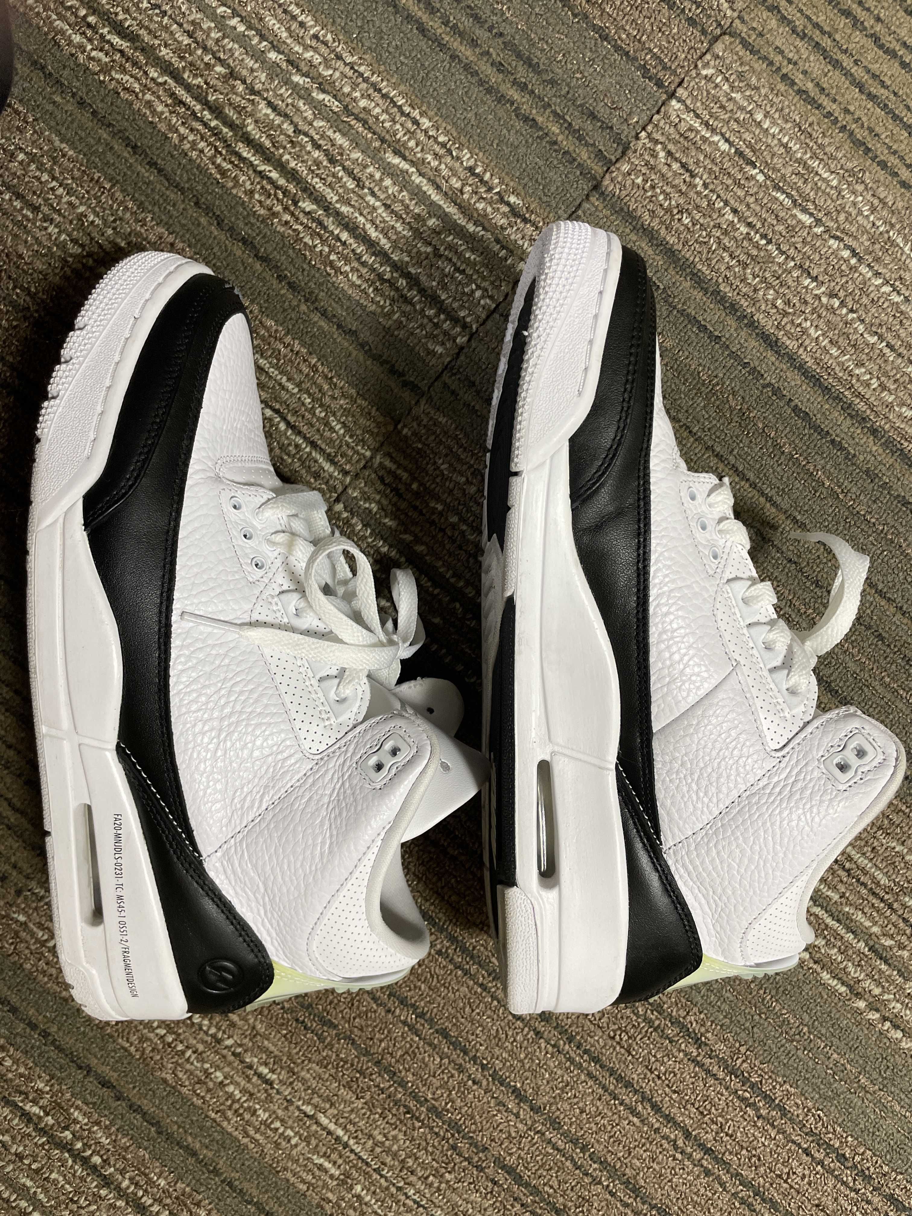 Fragment × Nike Air Jordan 3 "White/Black"