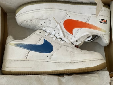 KITH × Nike Air Force 1 Low "White/Rush Blue/White/Brilliant Orange"