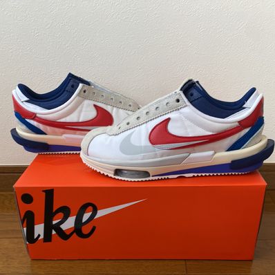 sacai × Nike Zoom Cortez "White and University Red"